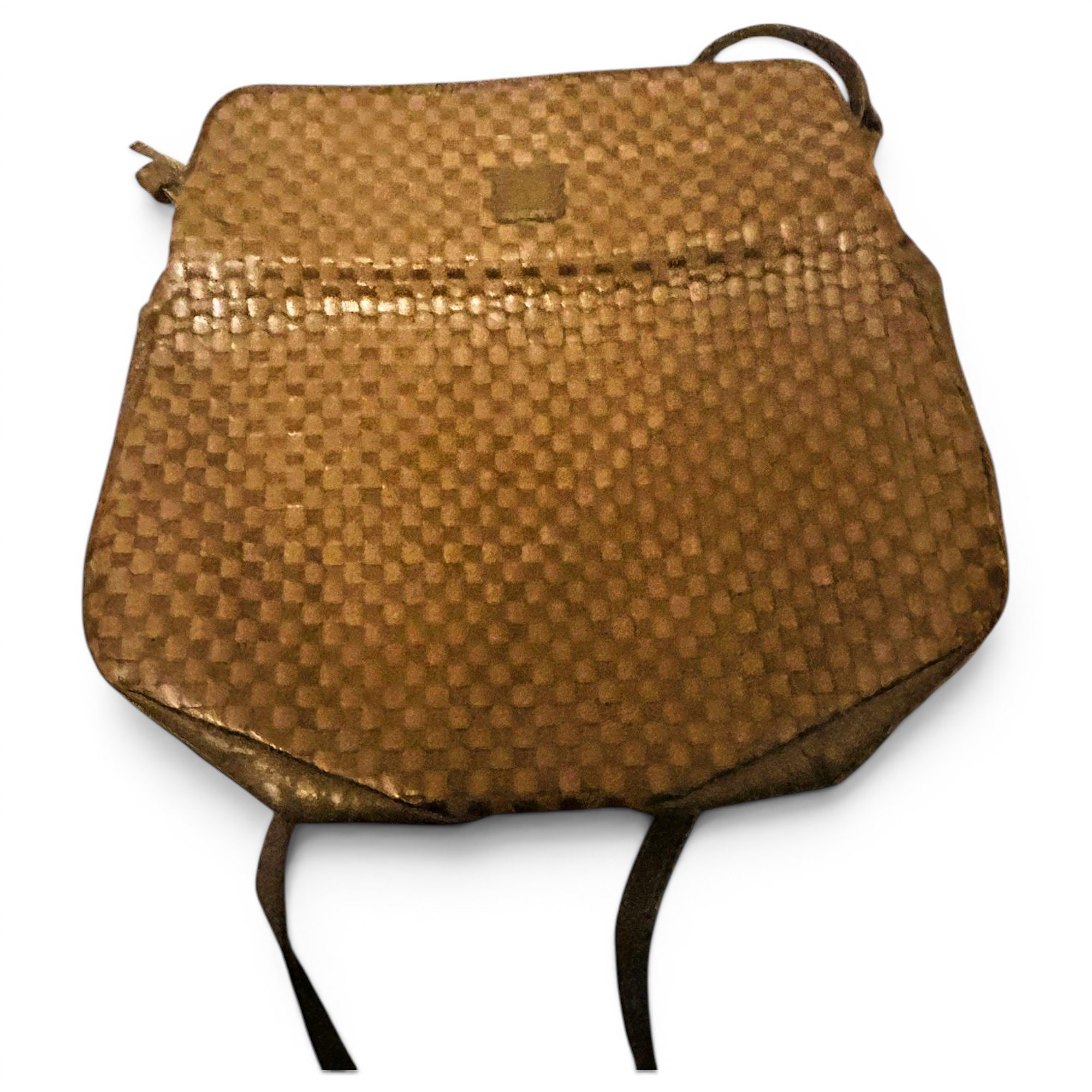 Leather clutch bag