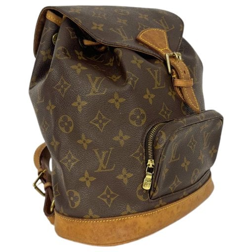 Montsouris Vintage leather backpack
