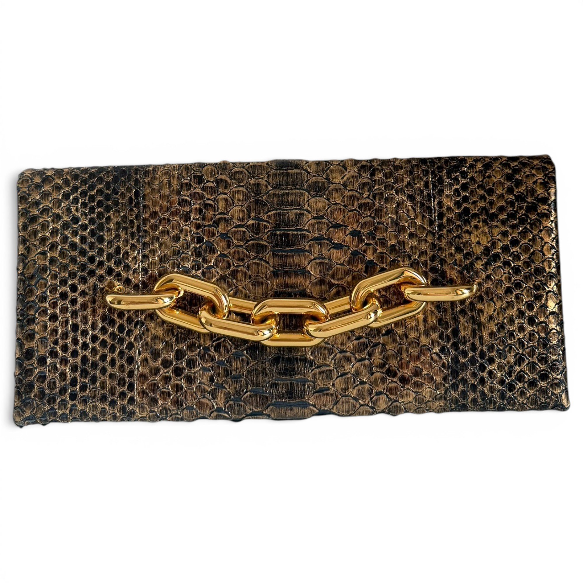 Leather clutch bag