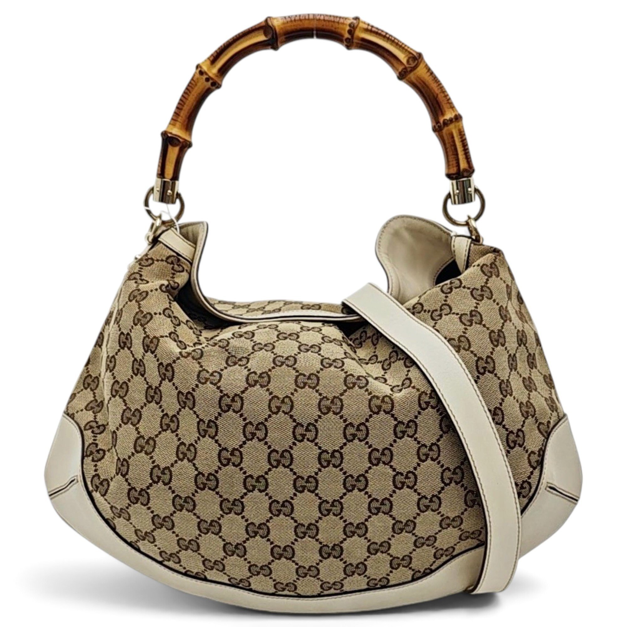 Bamboo Top Handle leather handbag
