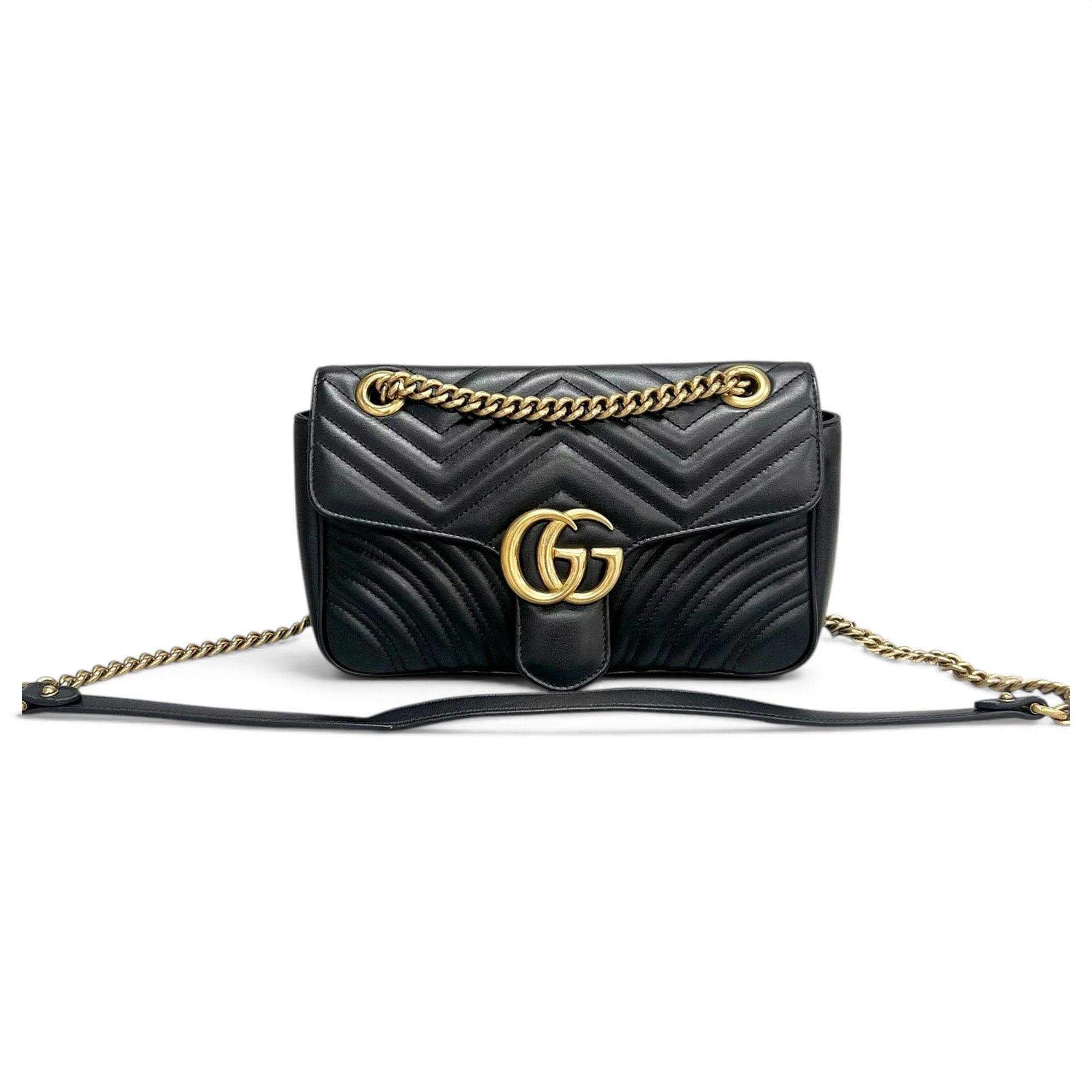 GG Marmont Flap leather handbag