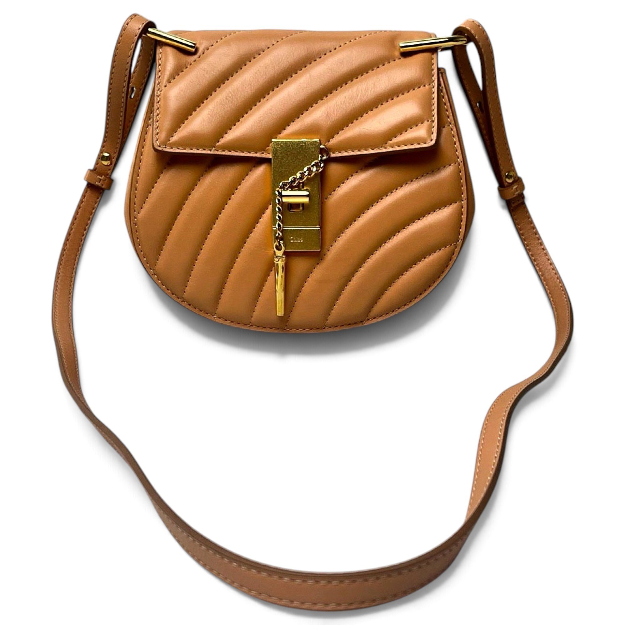 Drew leather crossbody bag