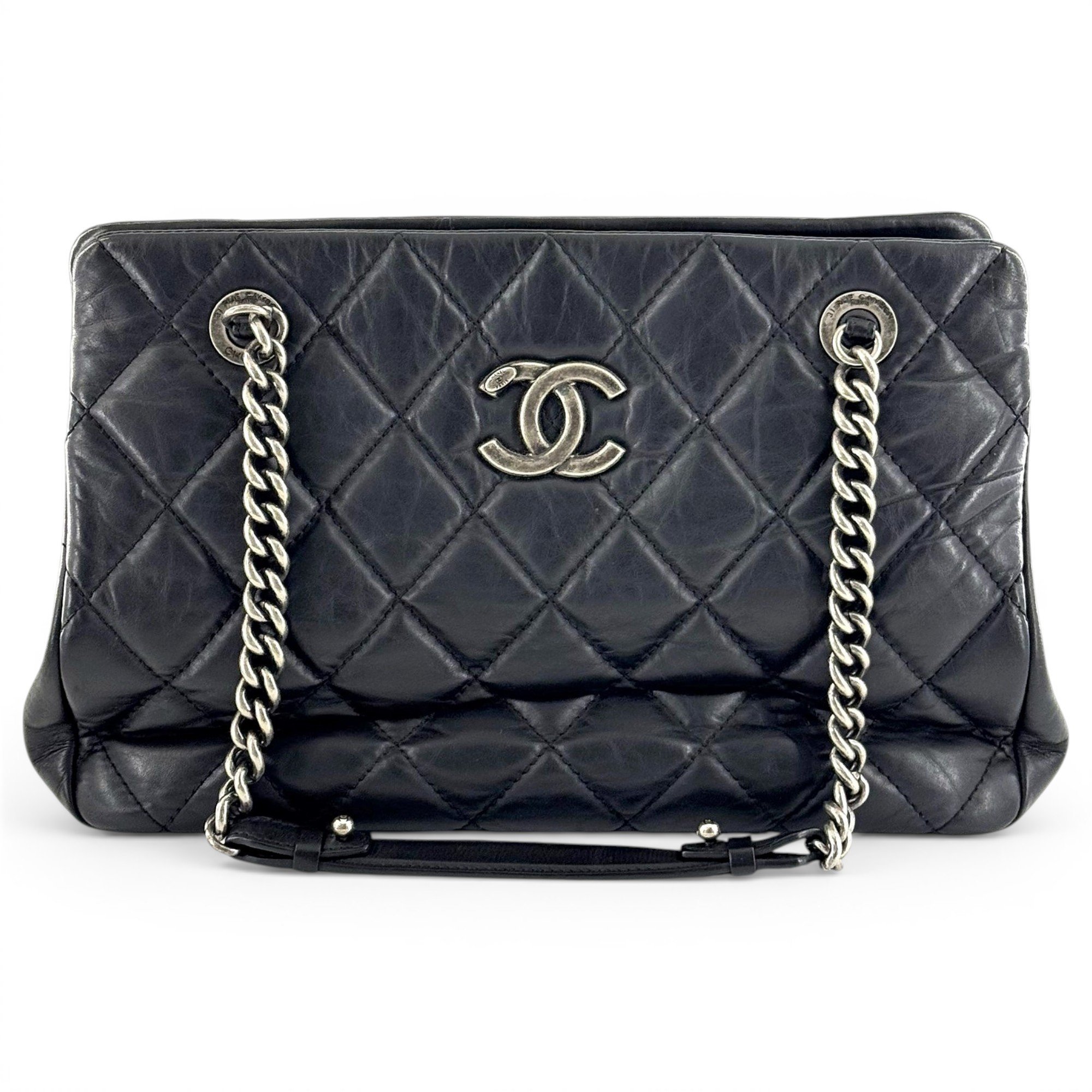 Executive leather tote