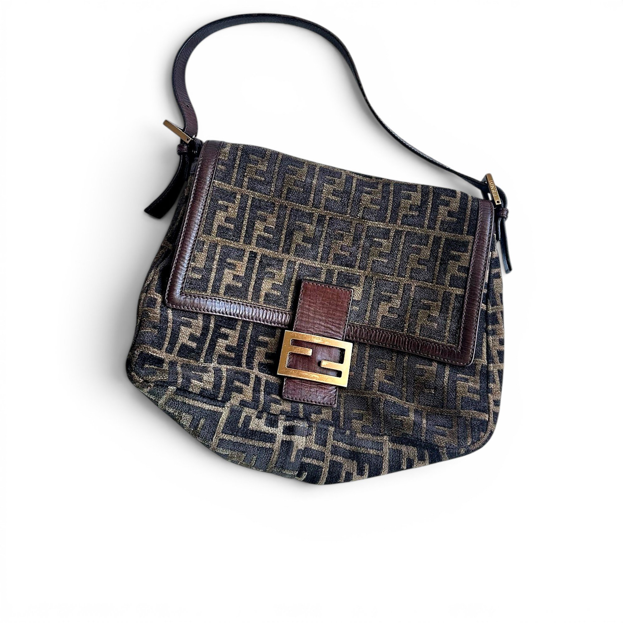 Baguette velvet handbag