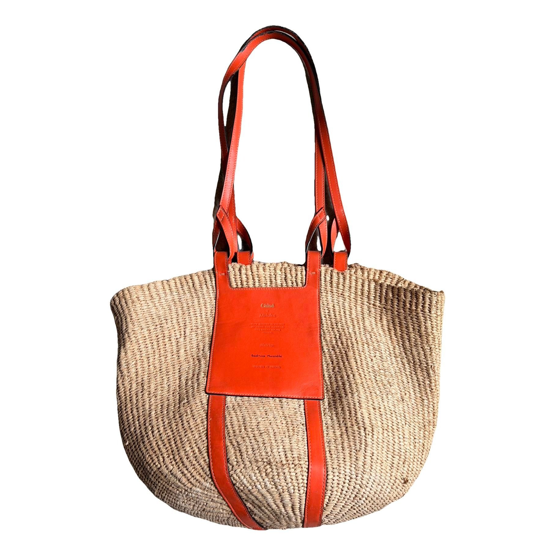 Chloe Woody Basket tote