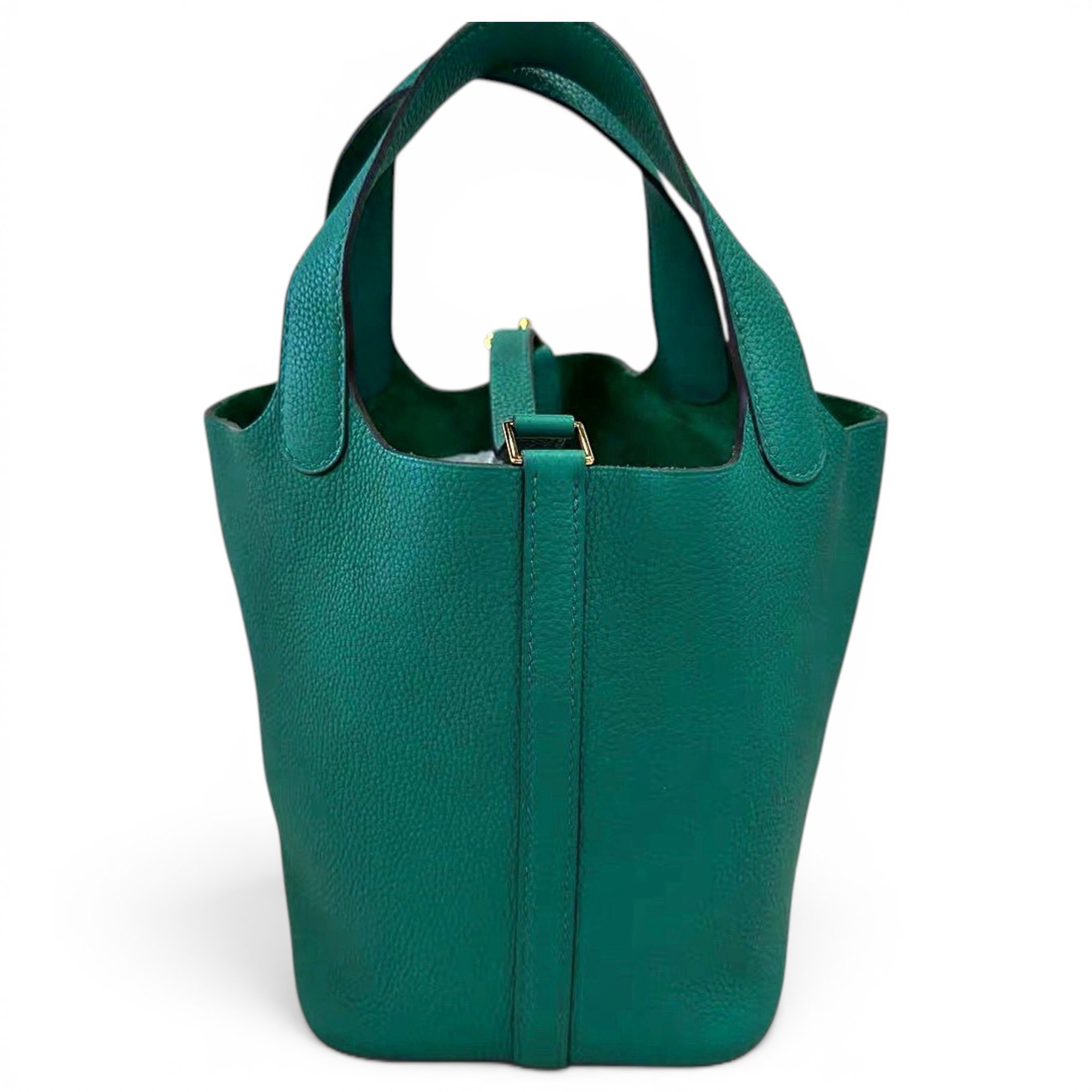 Picotin leather tote