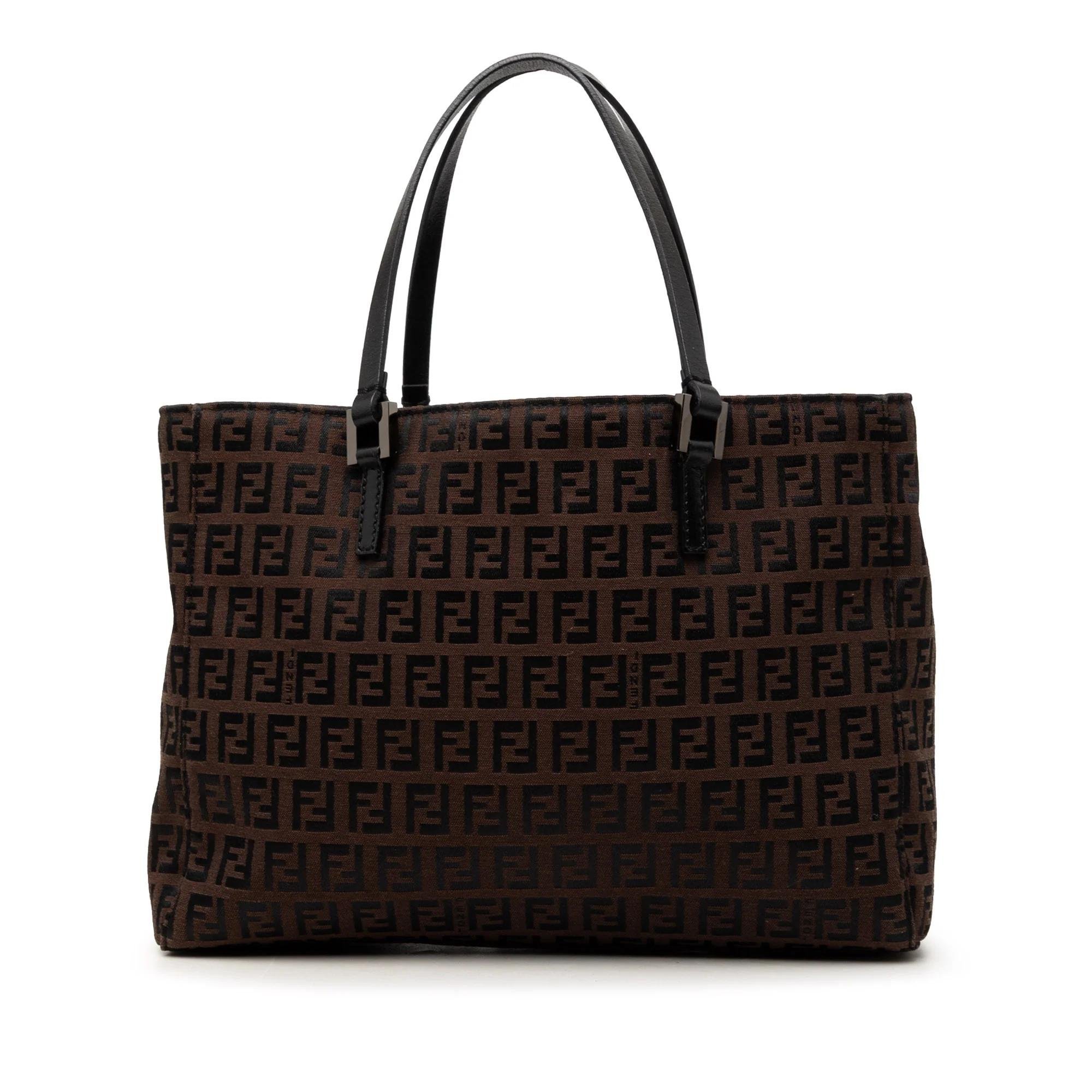 Pocket leather tote