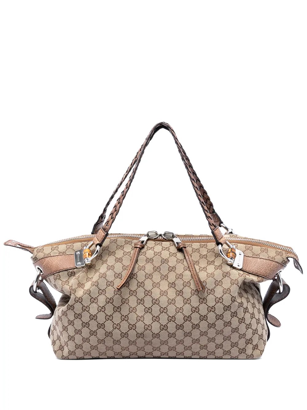 2016-2026 Medium GG Canvas Bamboo Bar tote bag