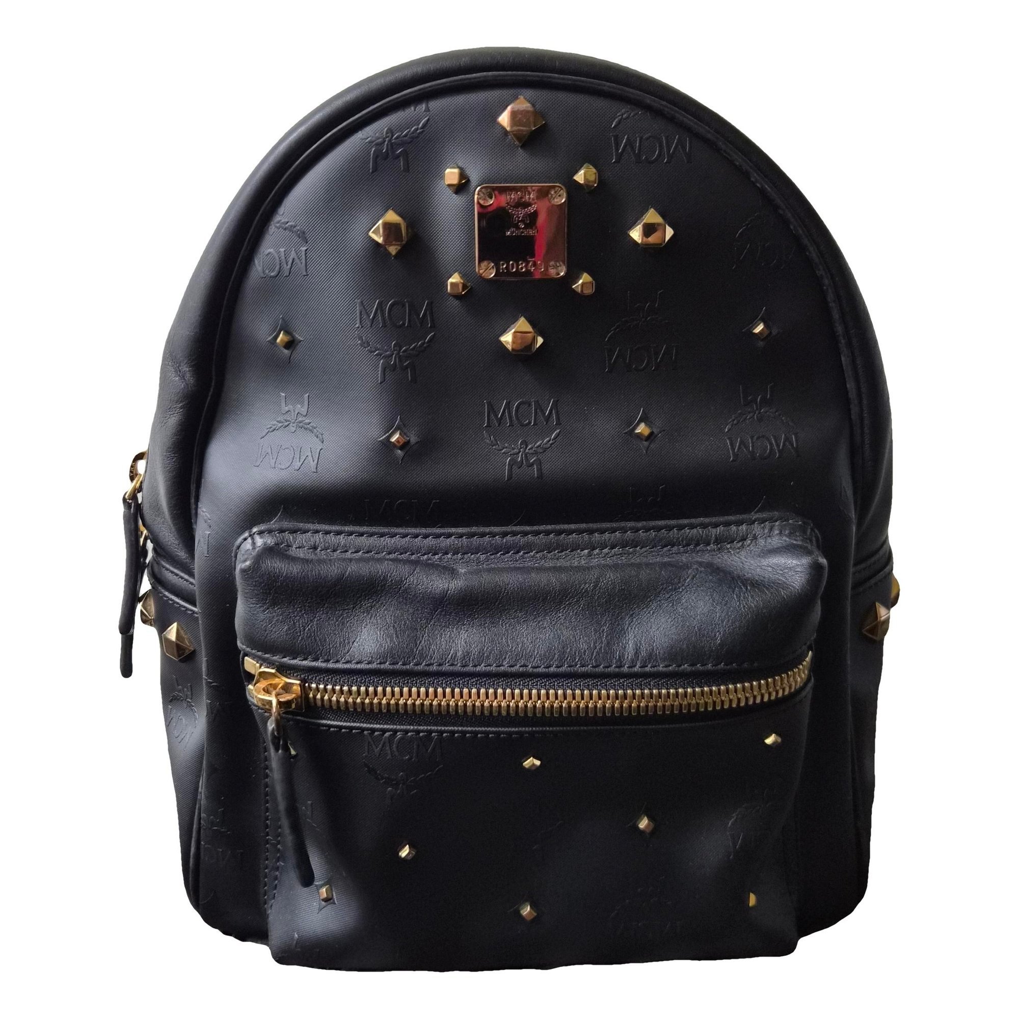 Leather backpack