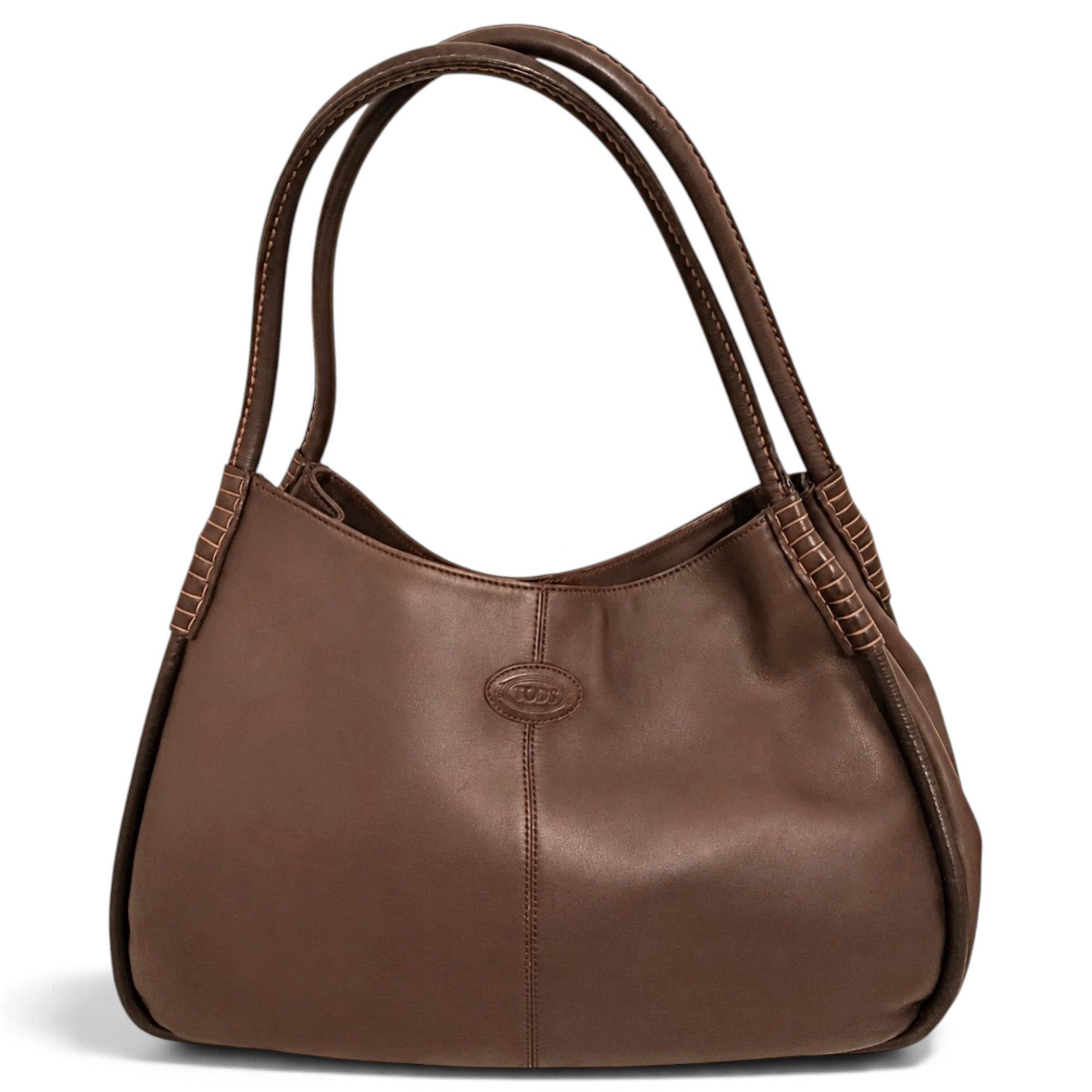 Shopping Media leather handbag