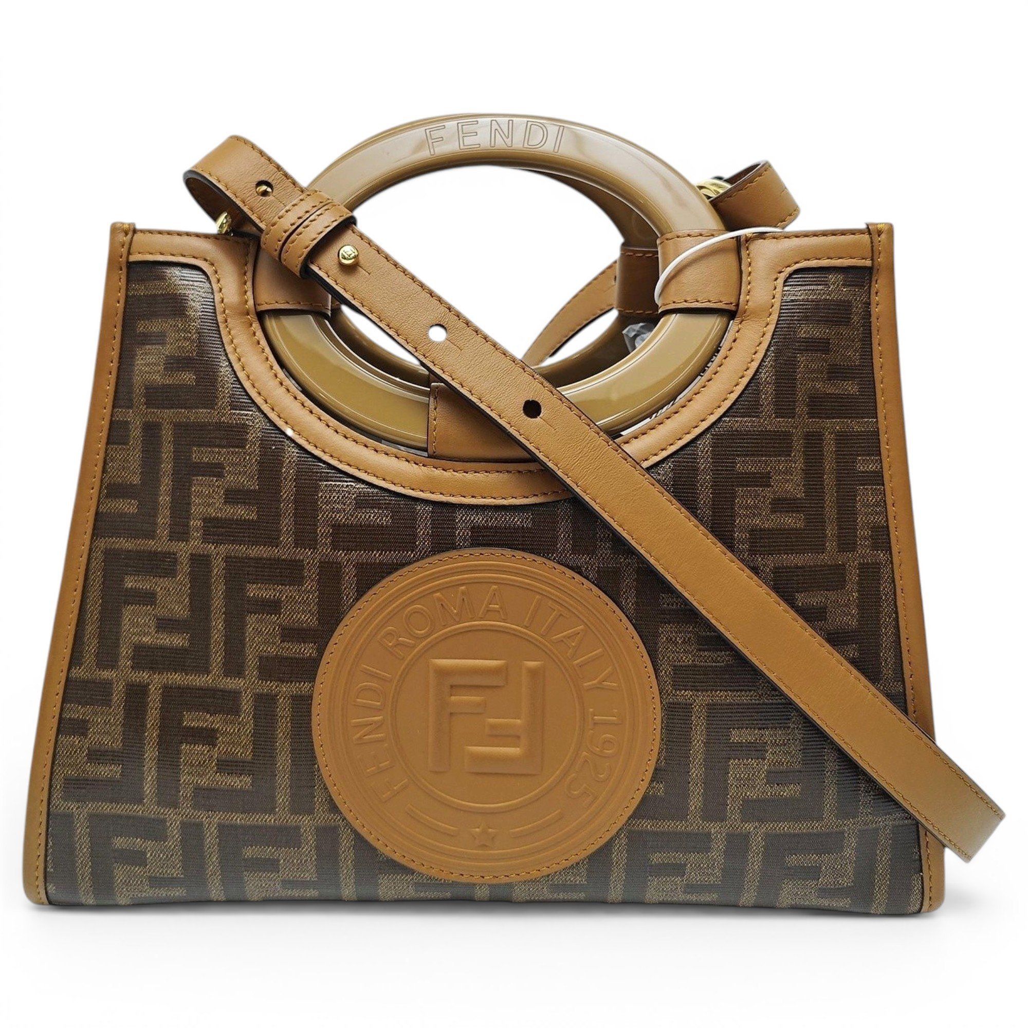 Runaway leather handbag