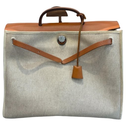 Hermes Herbag Handbag Beige