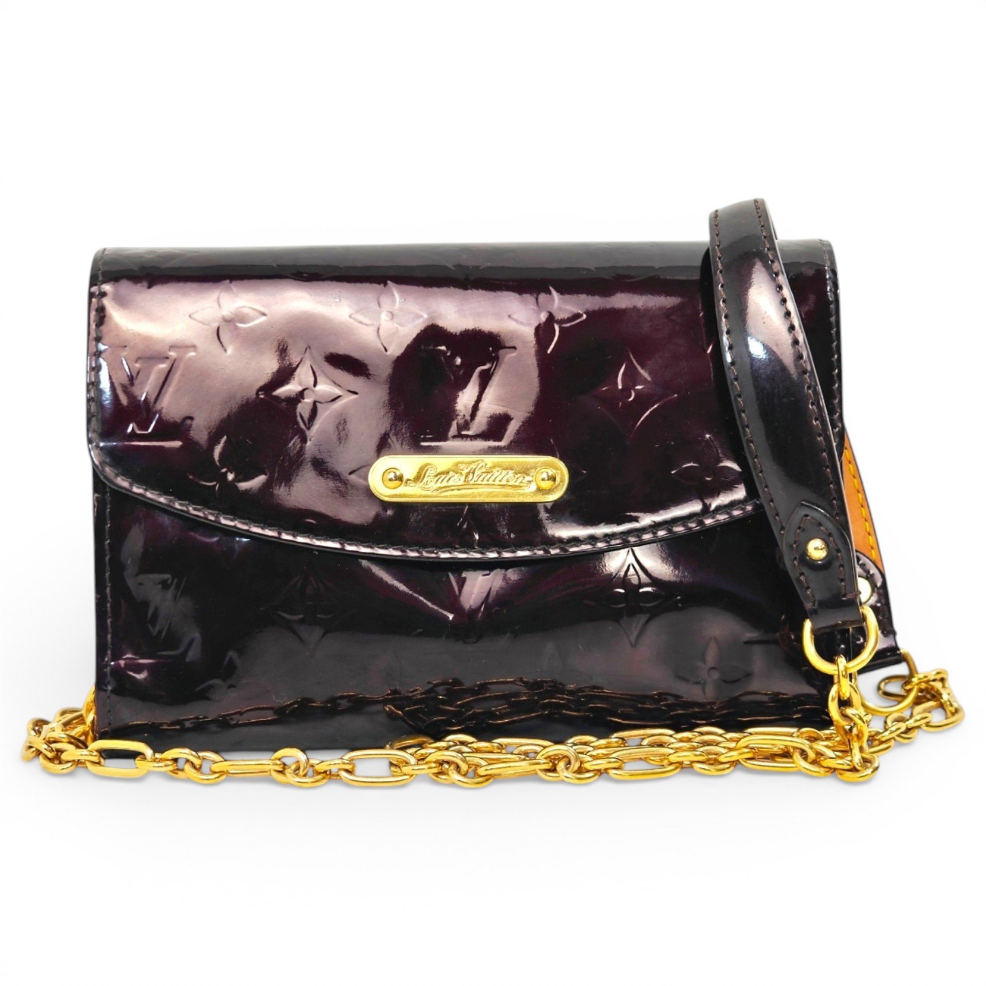 Sunset Boulevard patent leather handbag