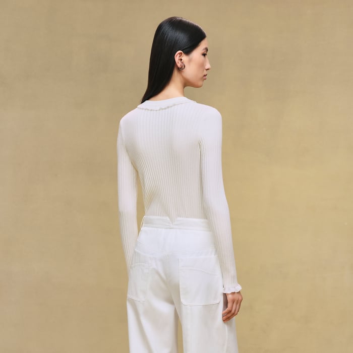 Blanc Naturel Long-sleeve Sweater
