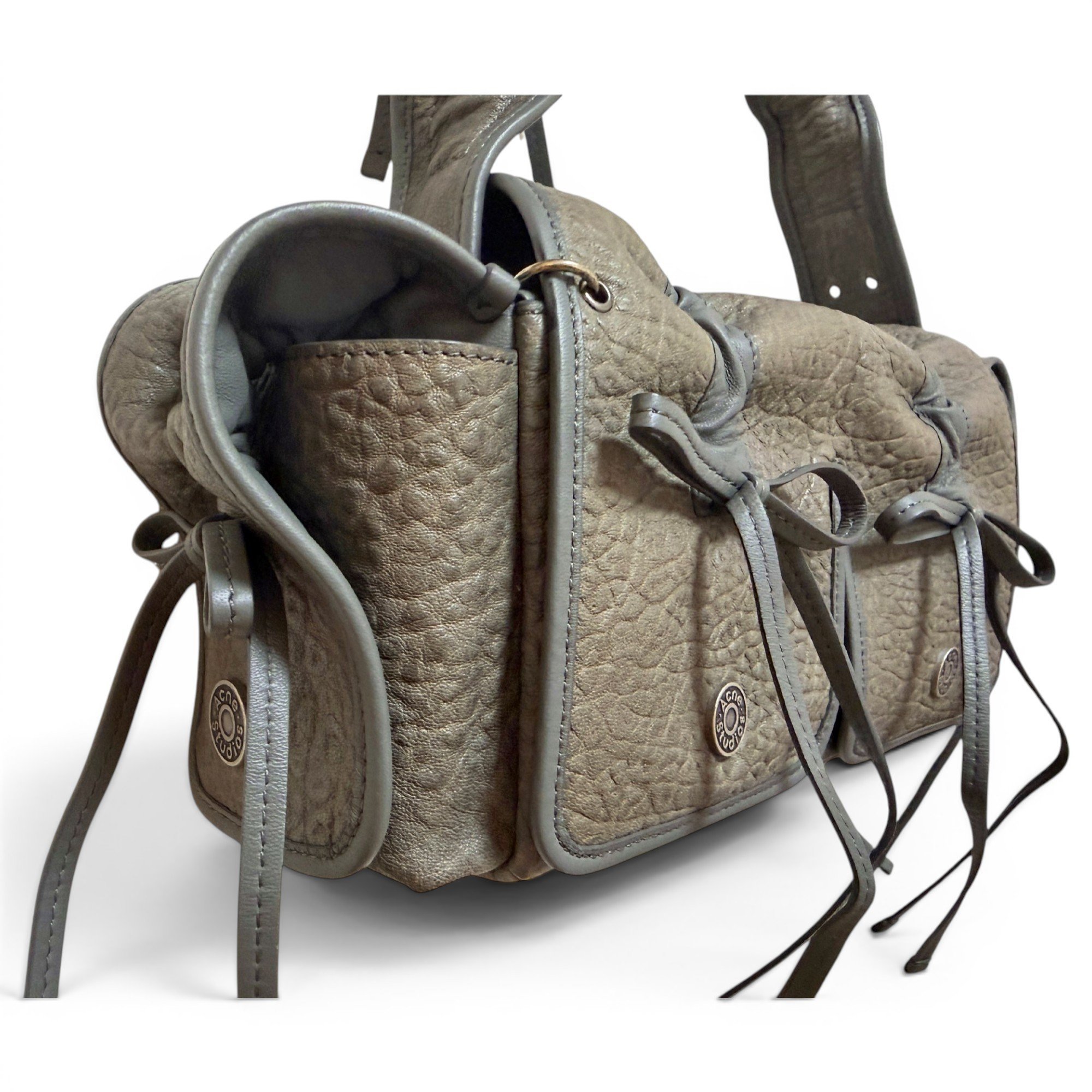 Acne Studios Multipocket leather handbag