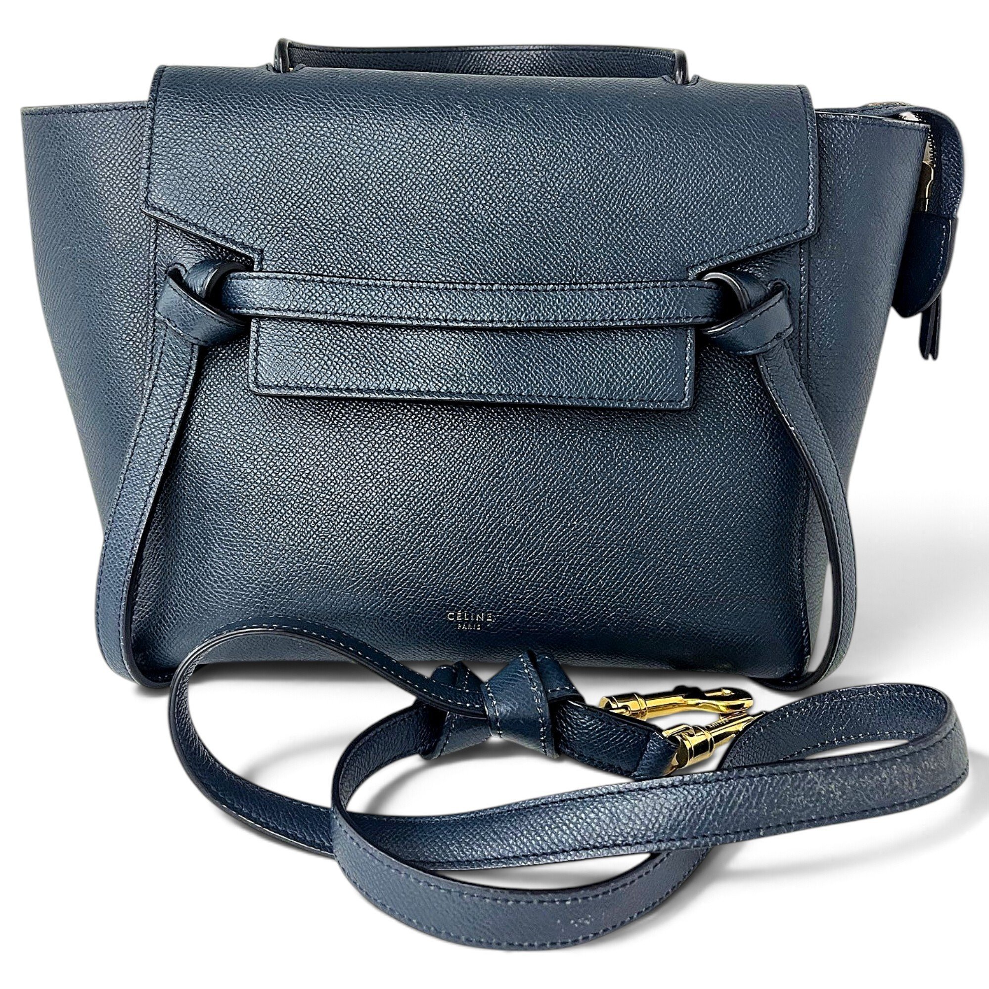 Belt leather handbag