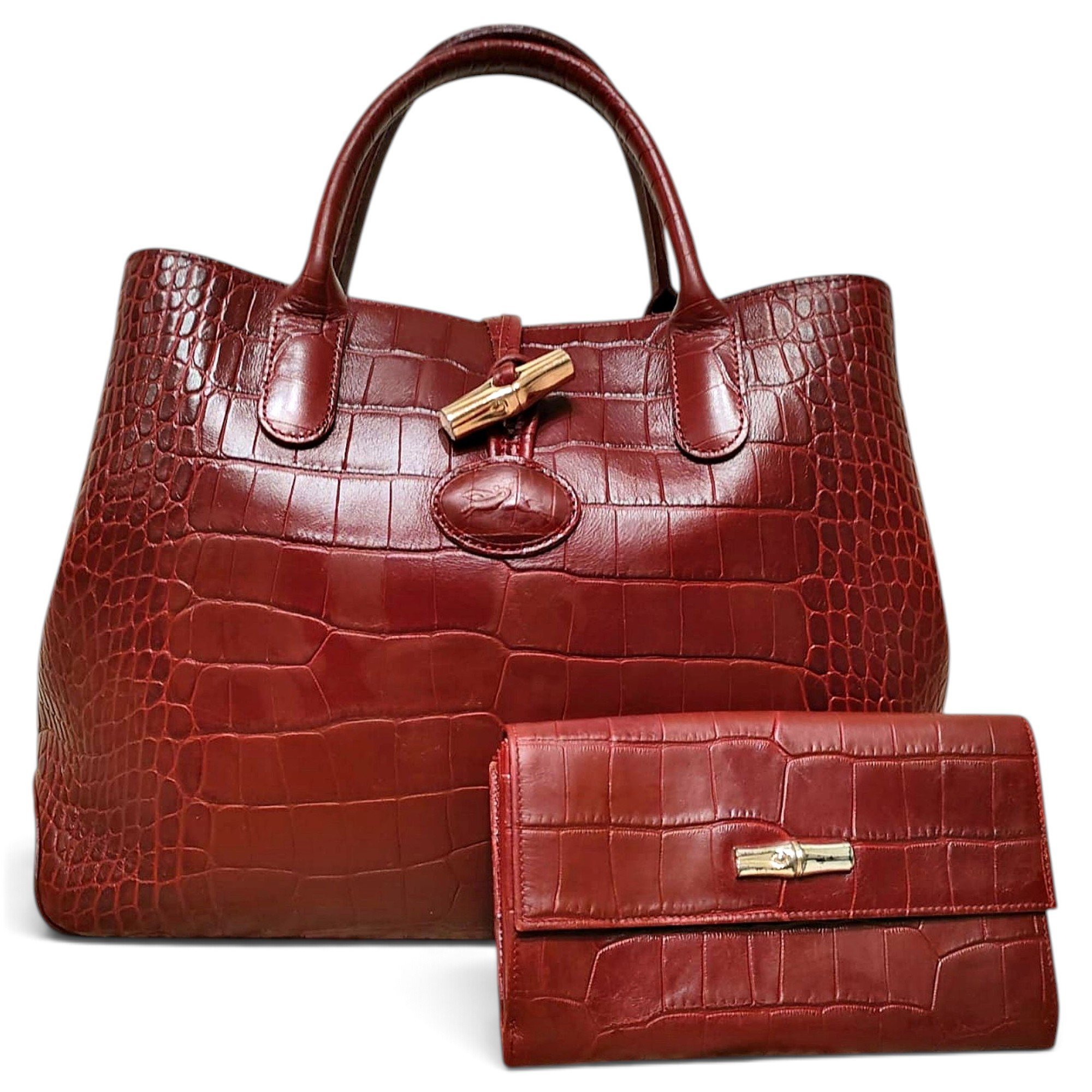 Longchamp Roseau leather handbag