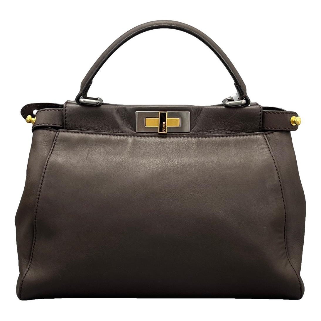 Peekaboo leather handbag