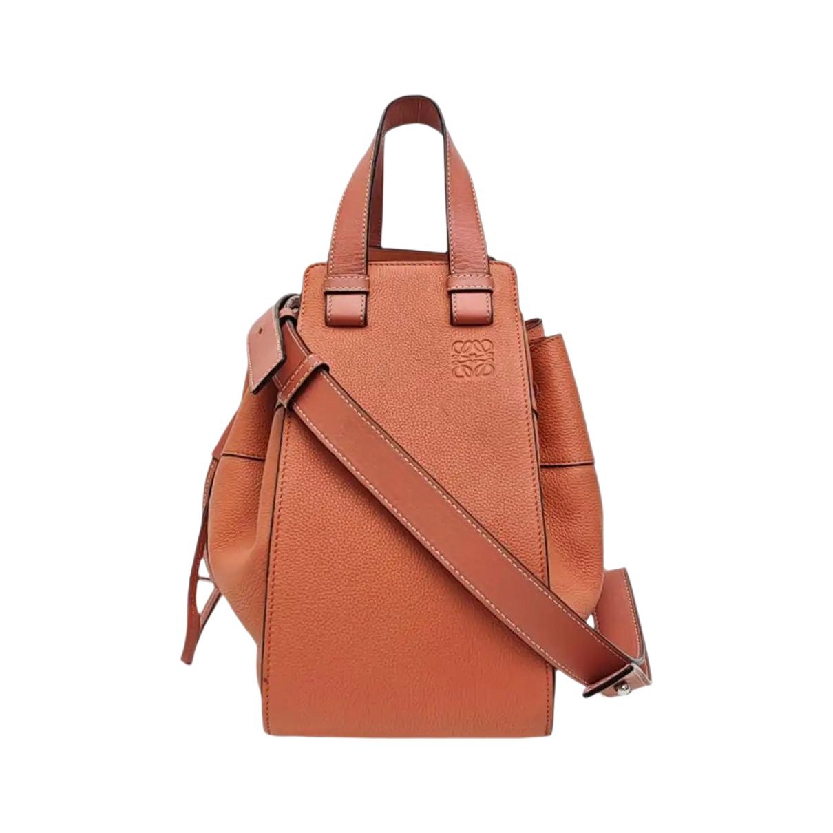 Hammock leather handbag