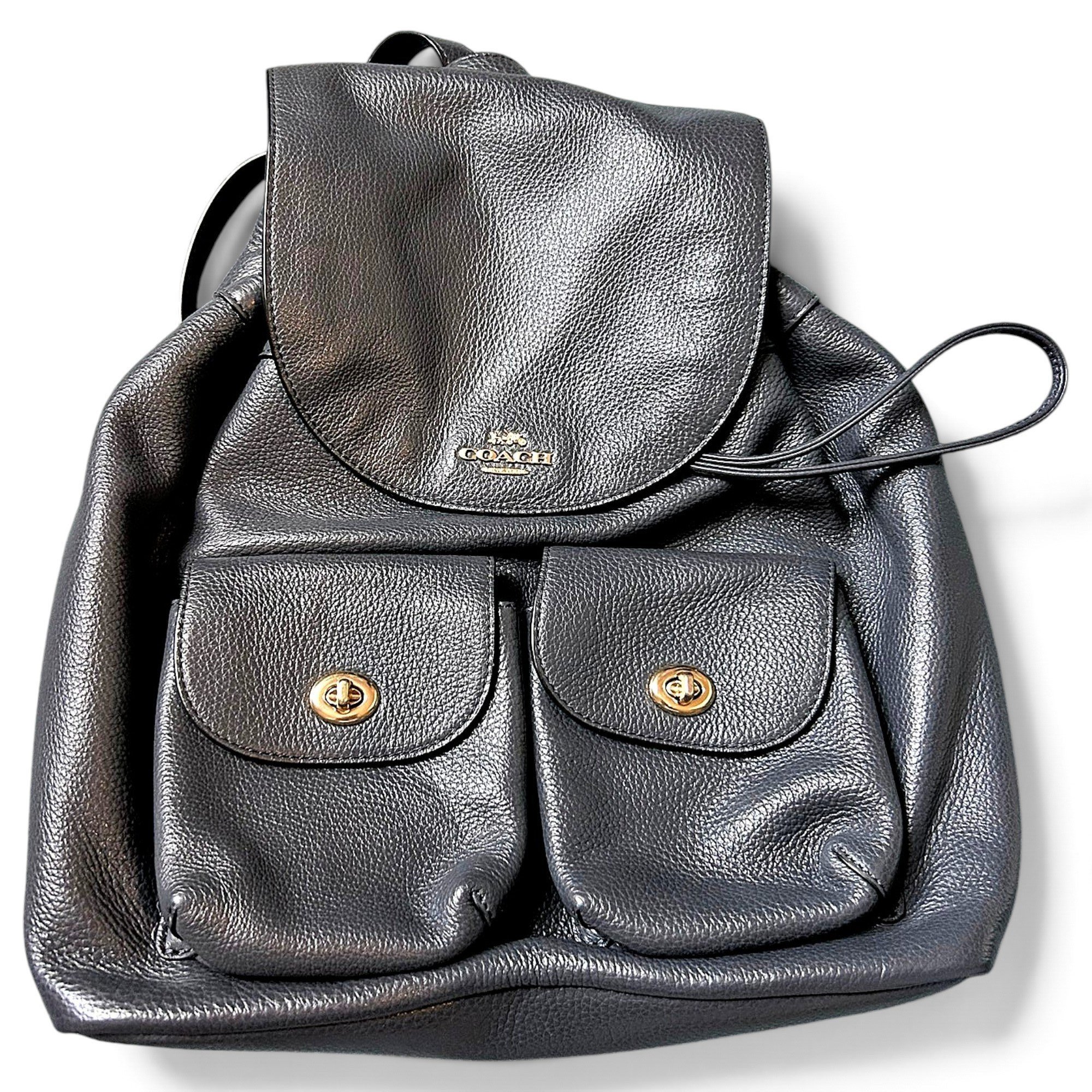 Leather backpack