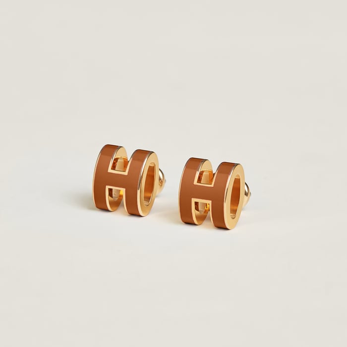 New Gold Mini Pop H Earrings