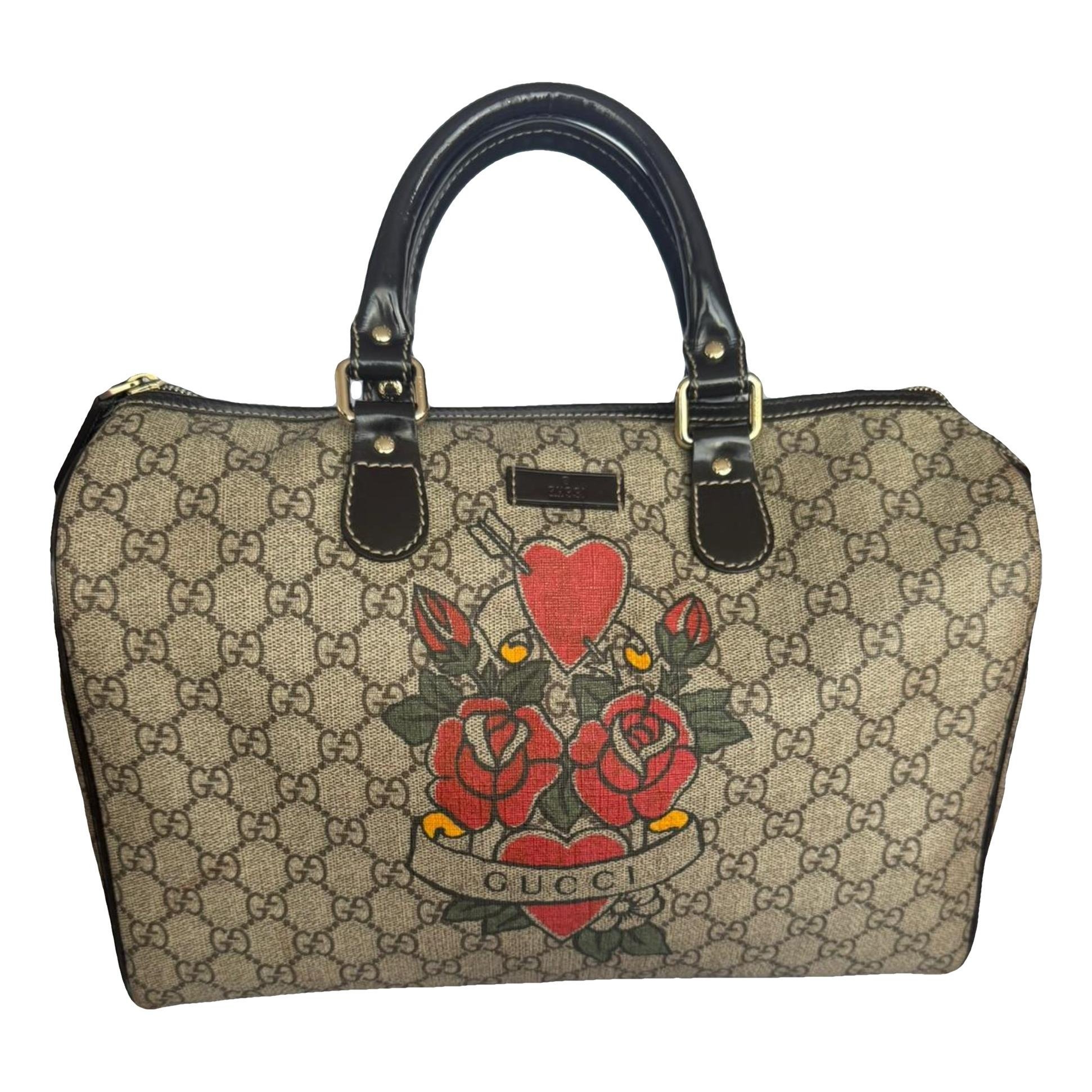 Boston leather handbag