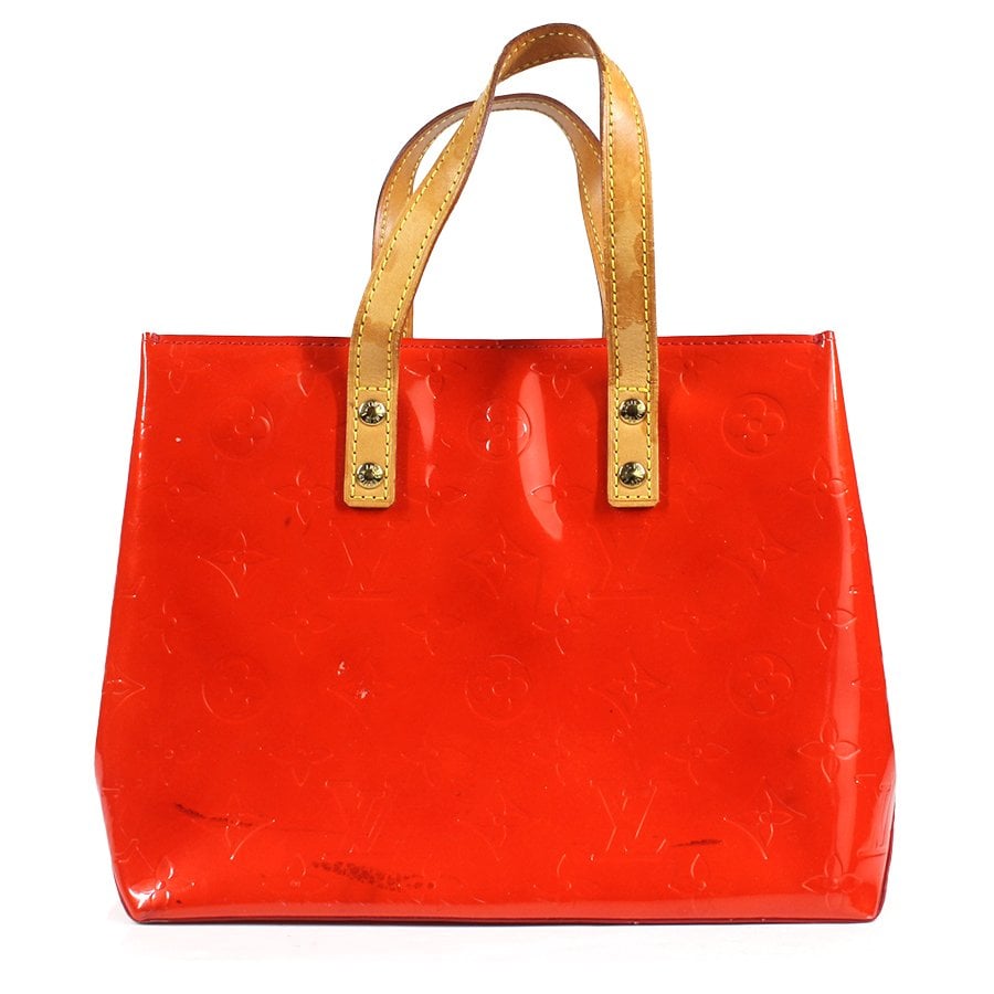 Patent leather handbag