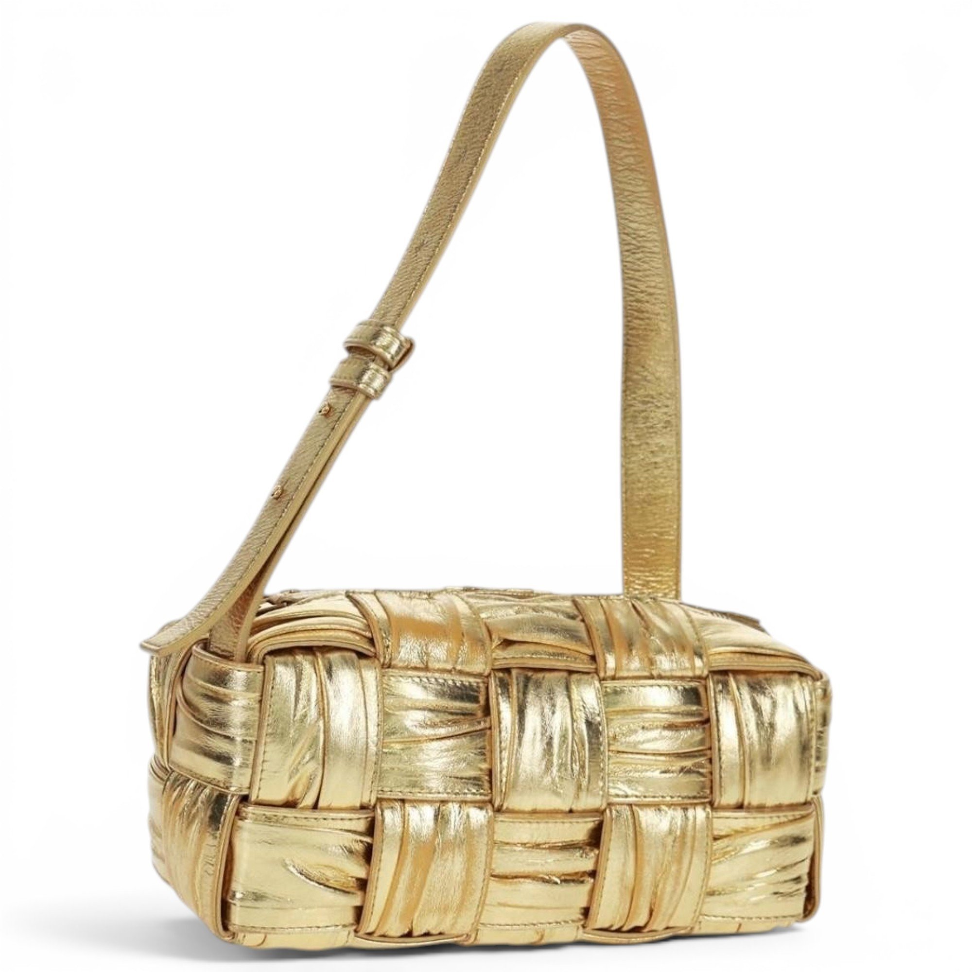 Cassette leather handbag