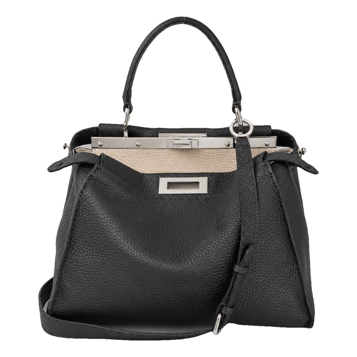 Peekaboo leather handbag