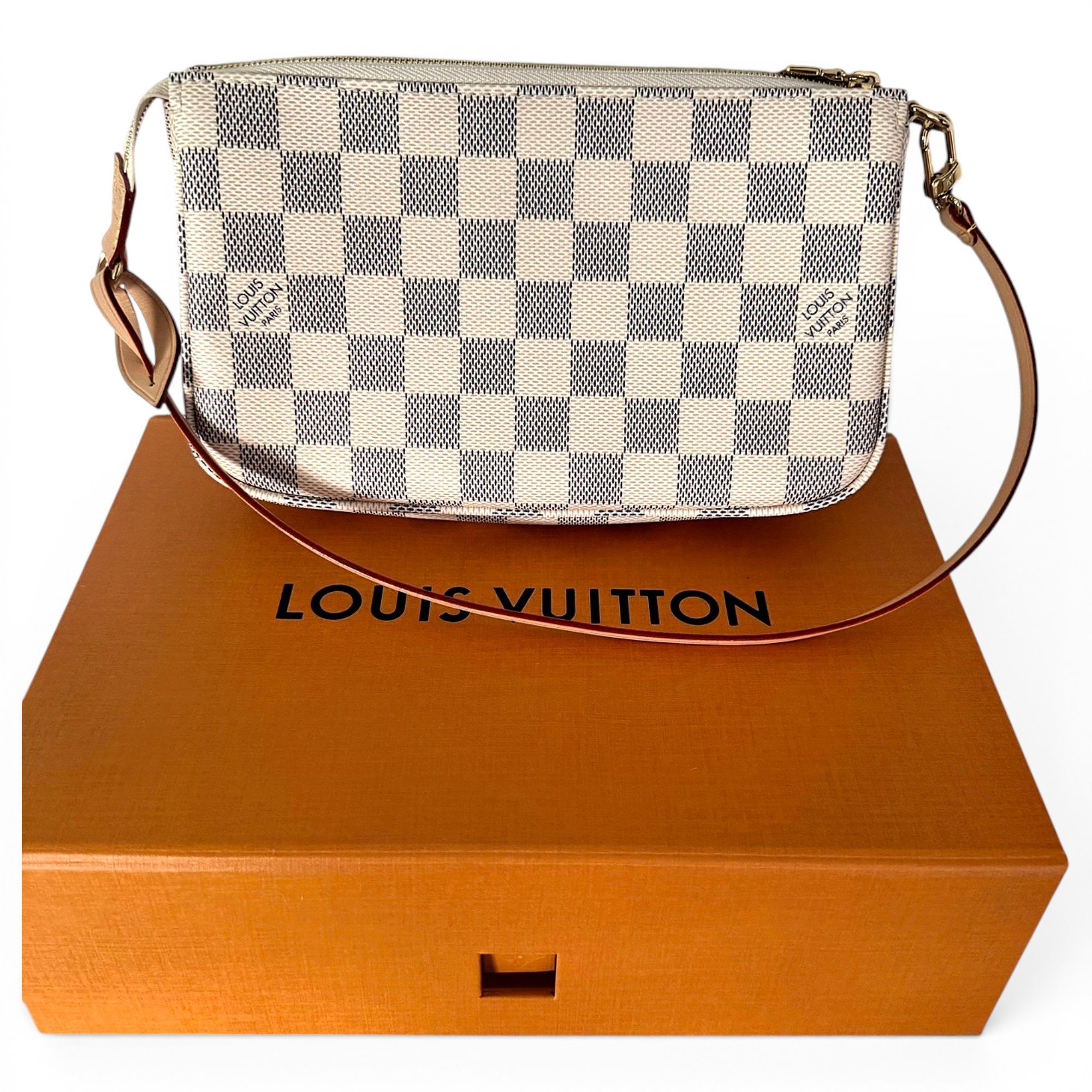 Linen clutch bag