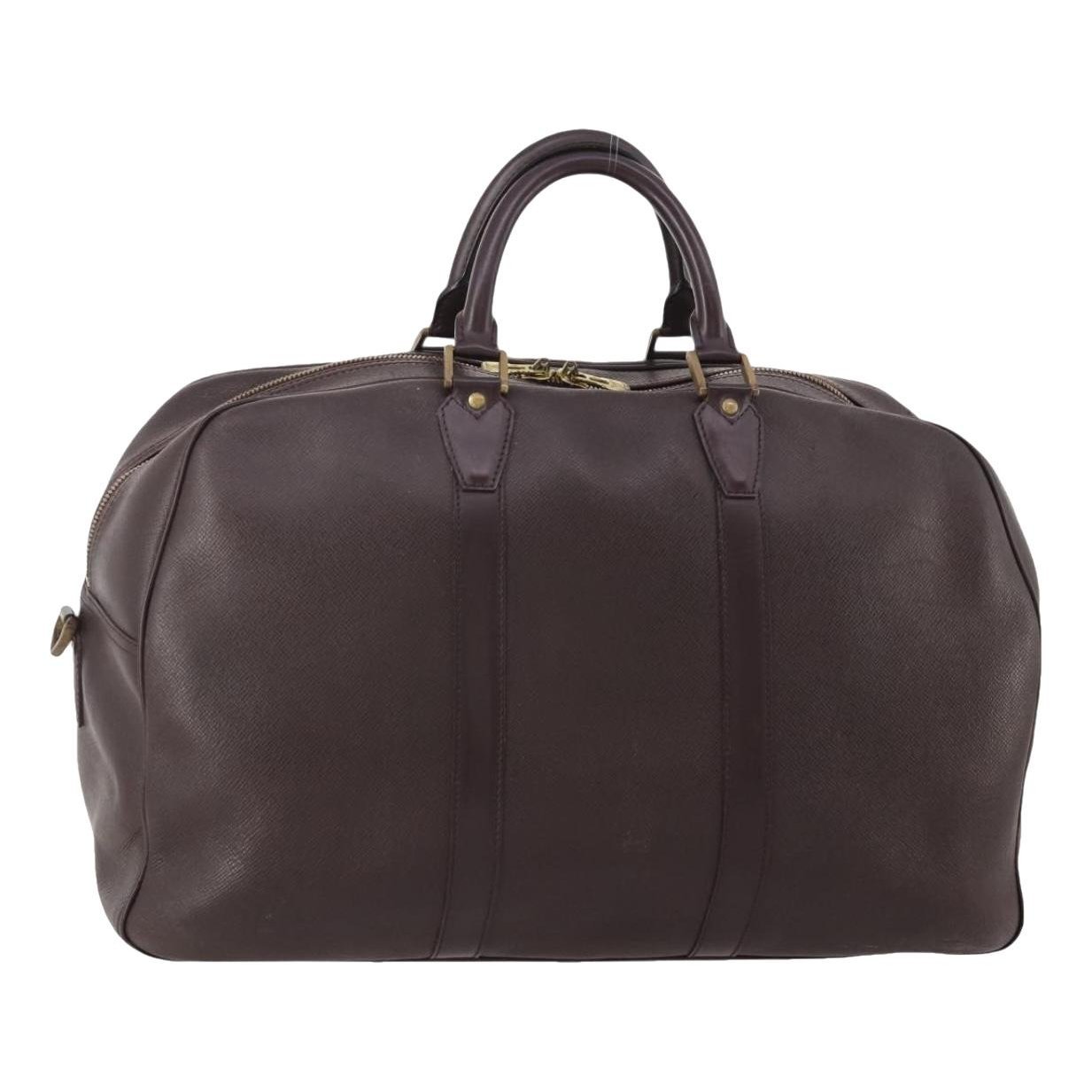 Leather travel bag
