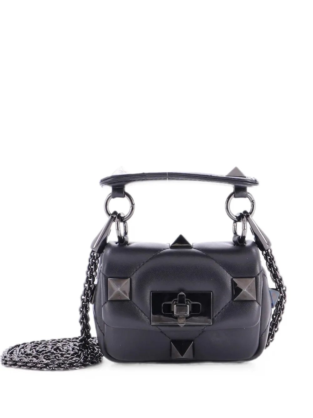 Roman Stud Flap Bag Quilted Leather Mini shoulder bag