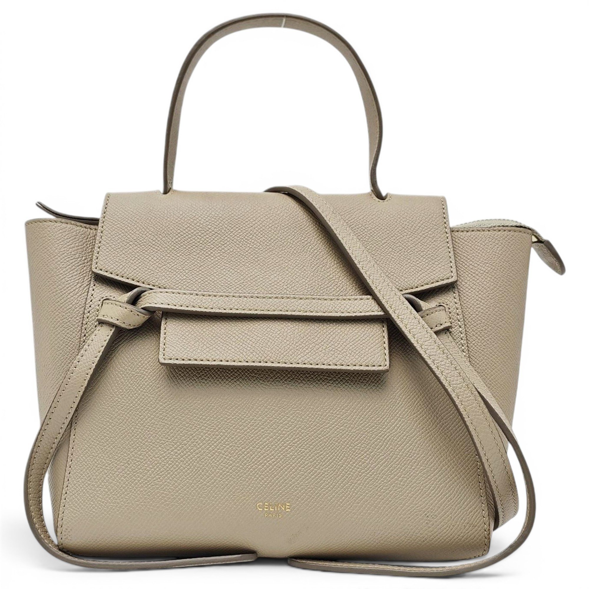 Belt leather handbag
