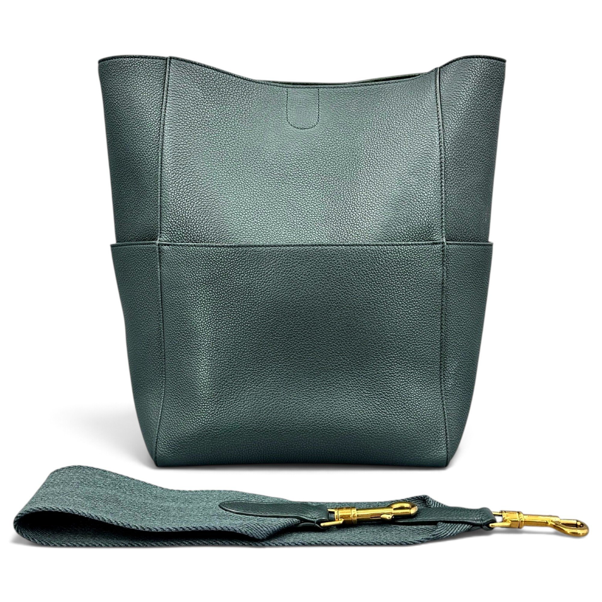 Seau Sangle leather handbag