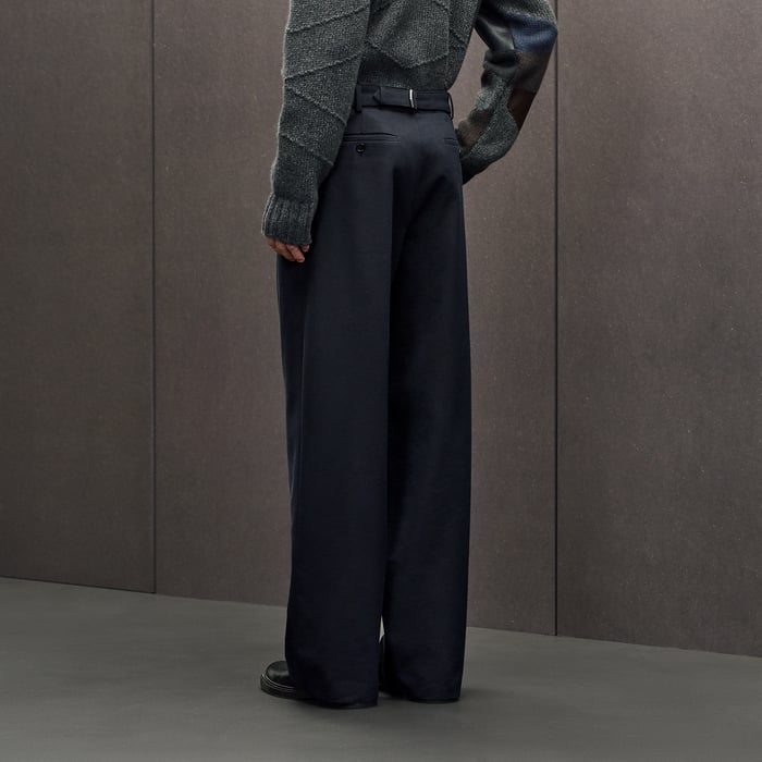 Marine Malte Pants With Belt Detail