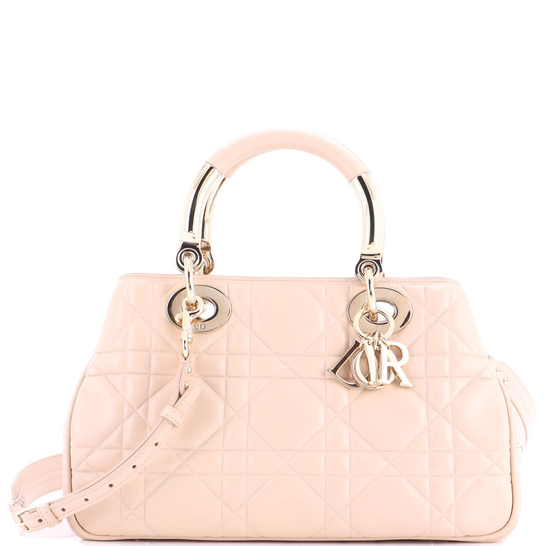 Dior Lady 95.22 Bag Cannage Embossed Leather Medium