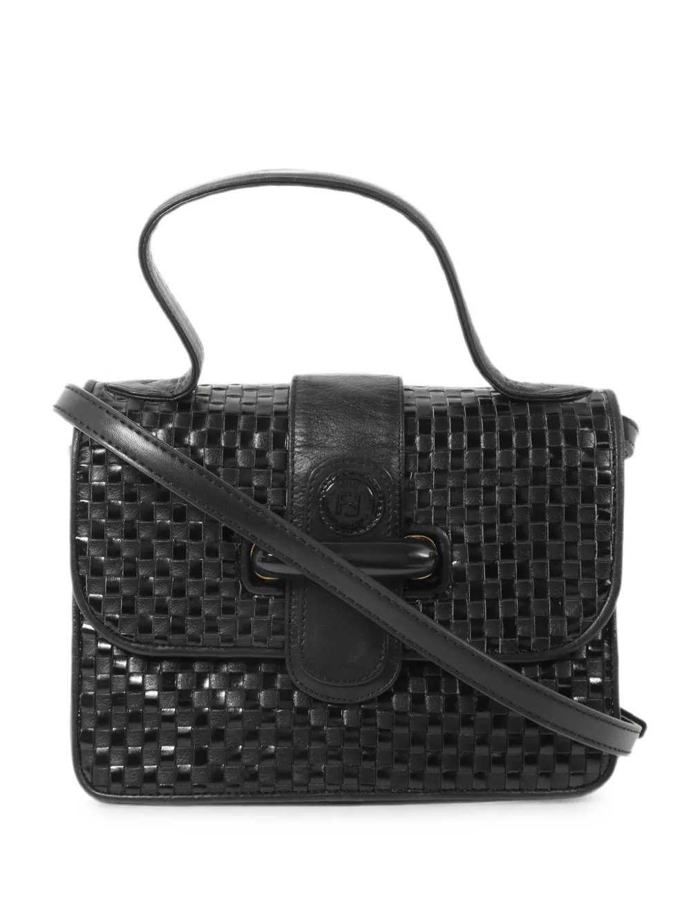 Fendi woven-leather tote bag