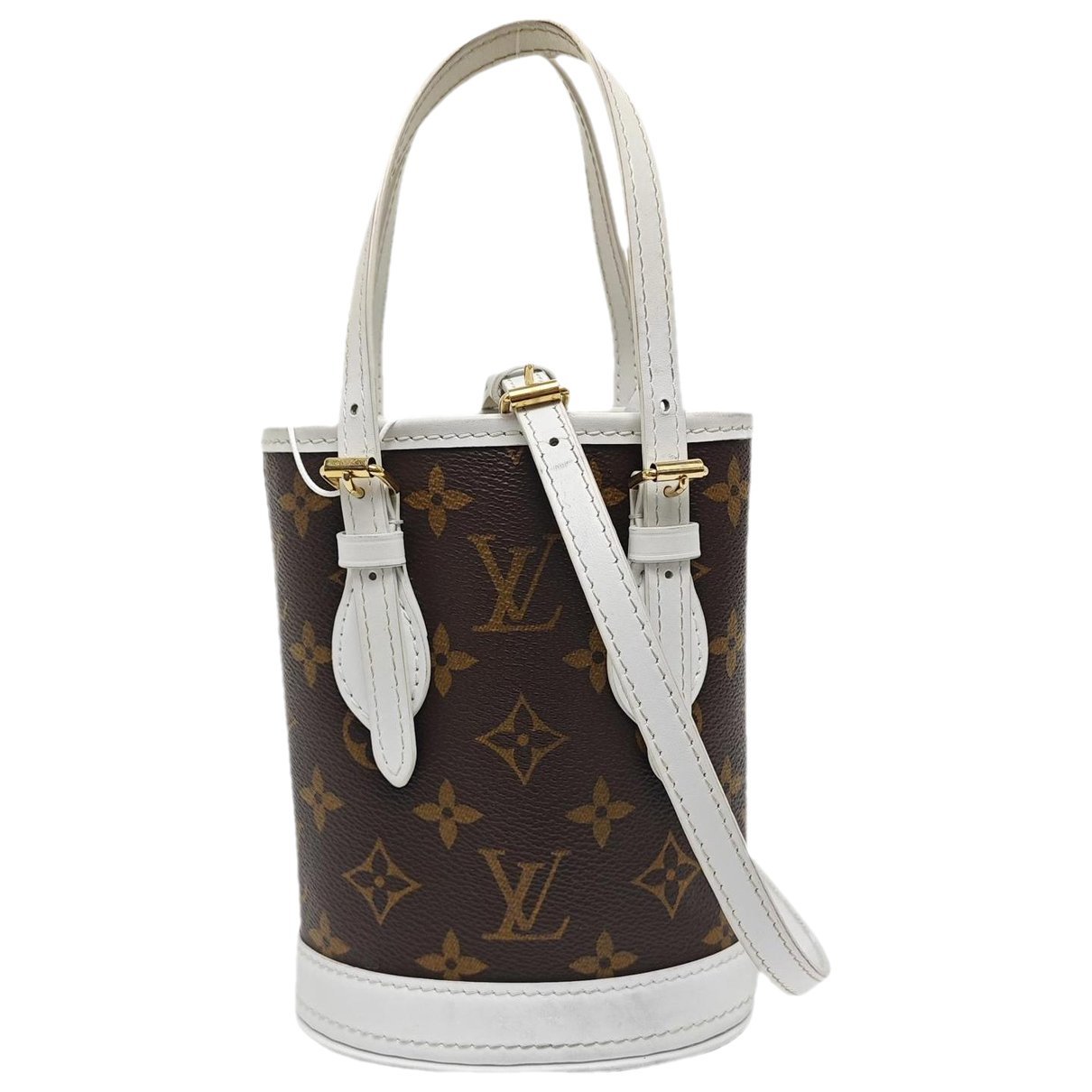 Bucket leather handbag
