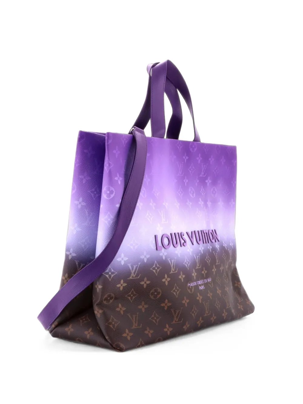 Shopper Pigment Monogram Canvas MM tote bag