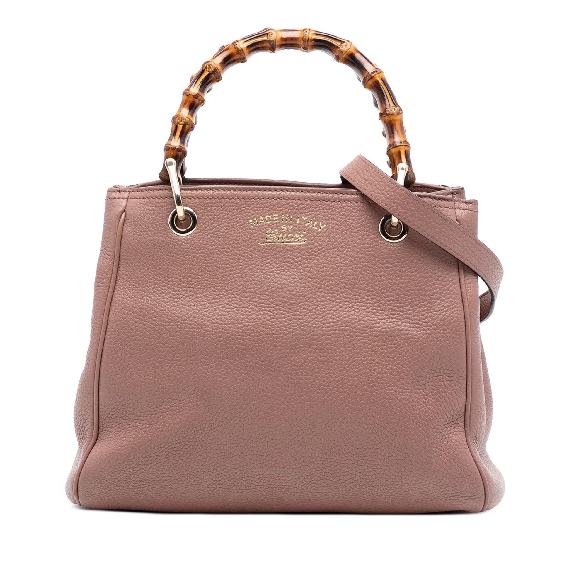 Bamboo Shopper leather satchel