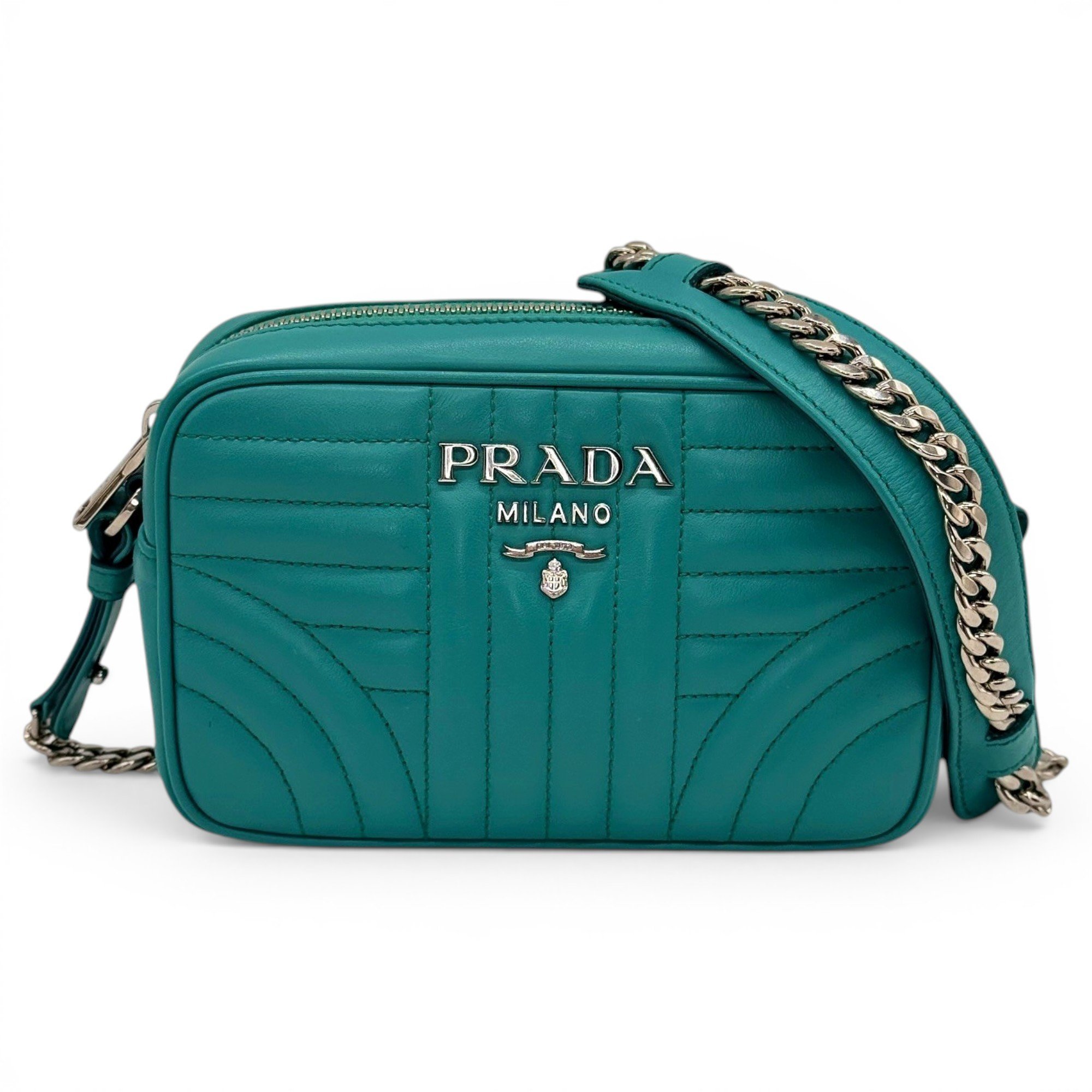 Diagramme leather crossbody bag