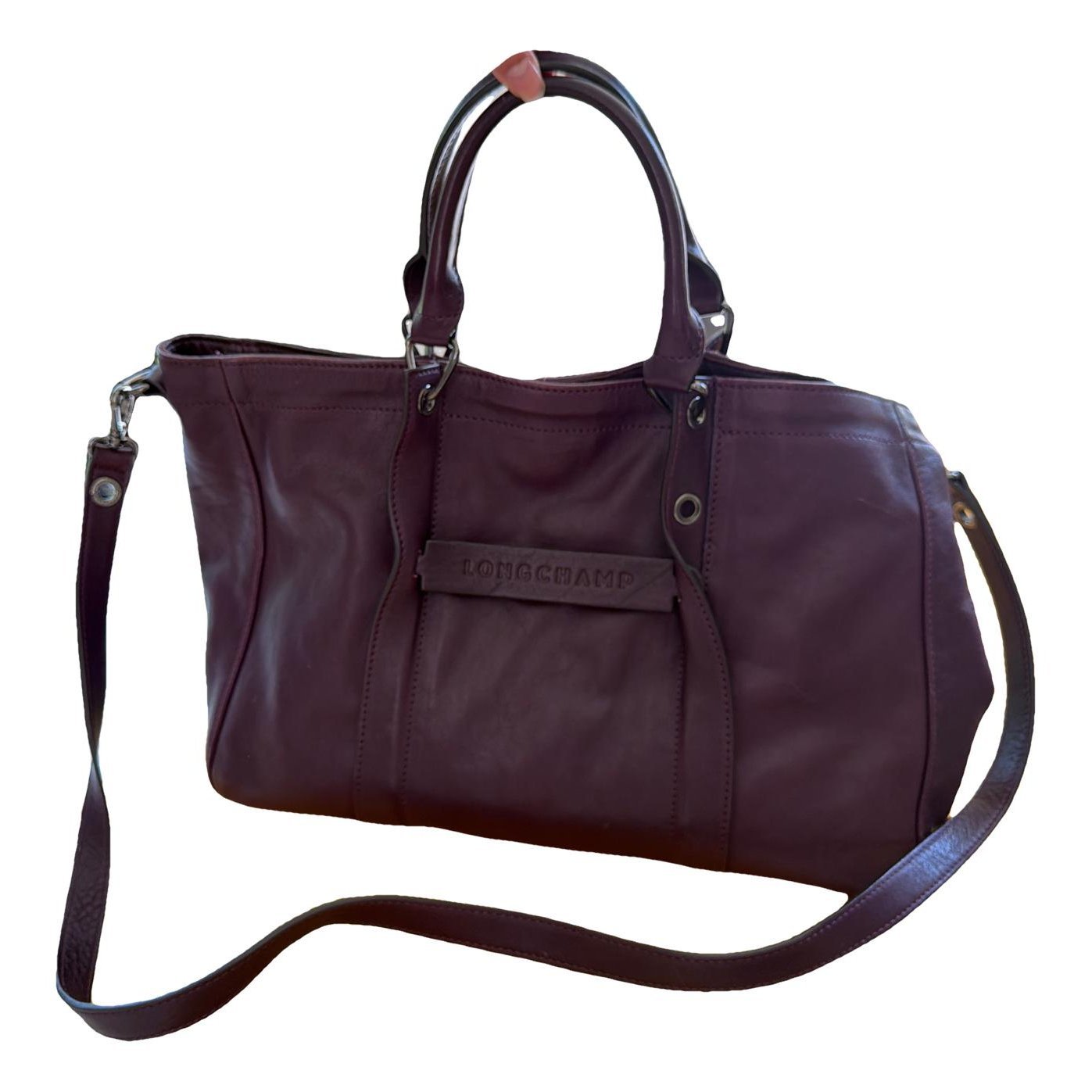 3D leather handbag