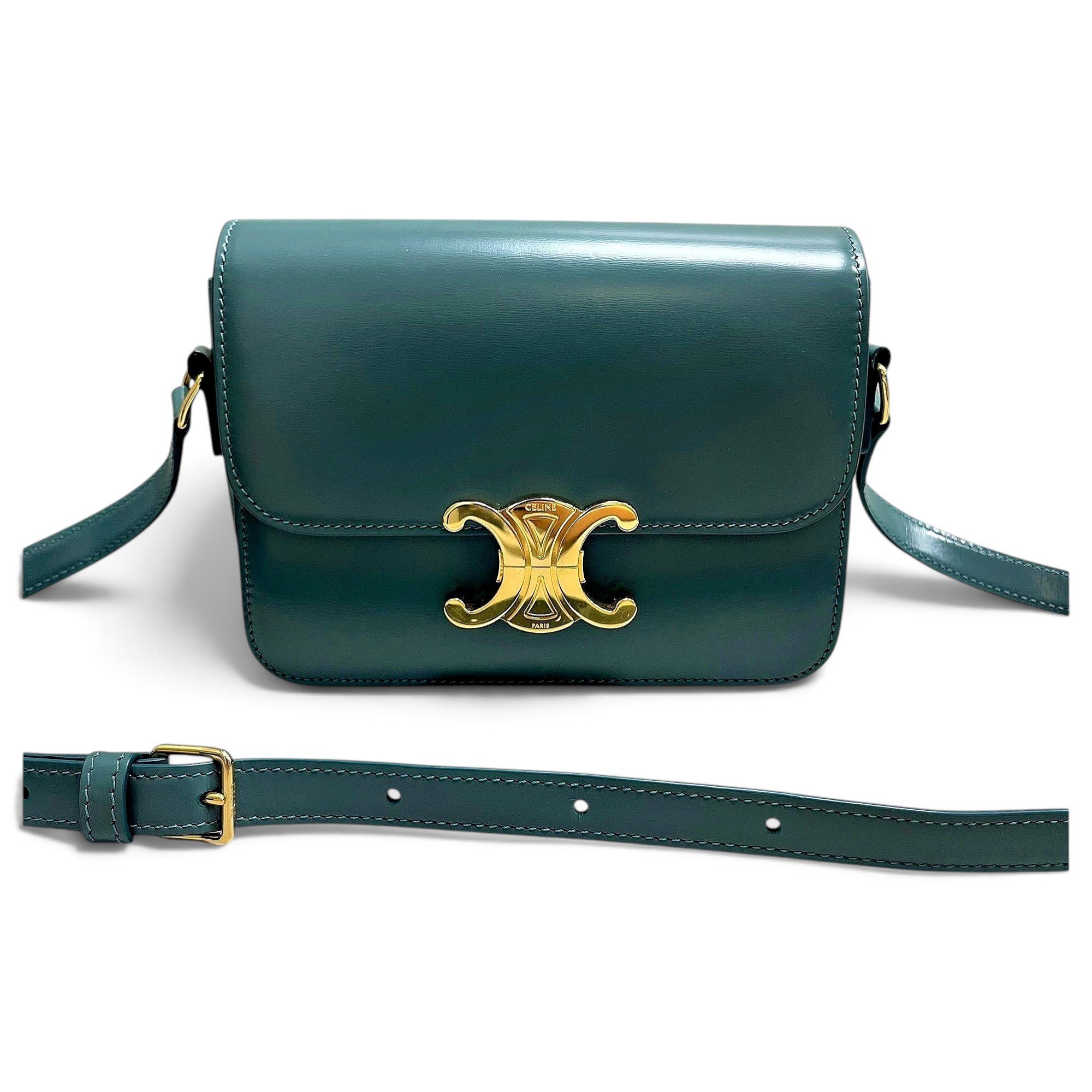 Triomphe leather handbag