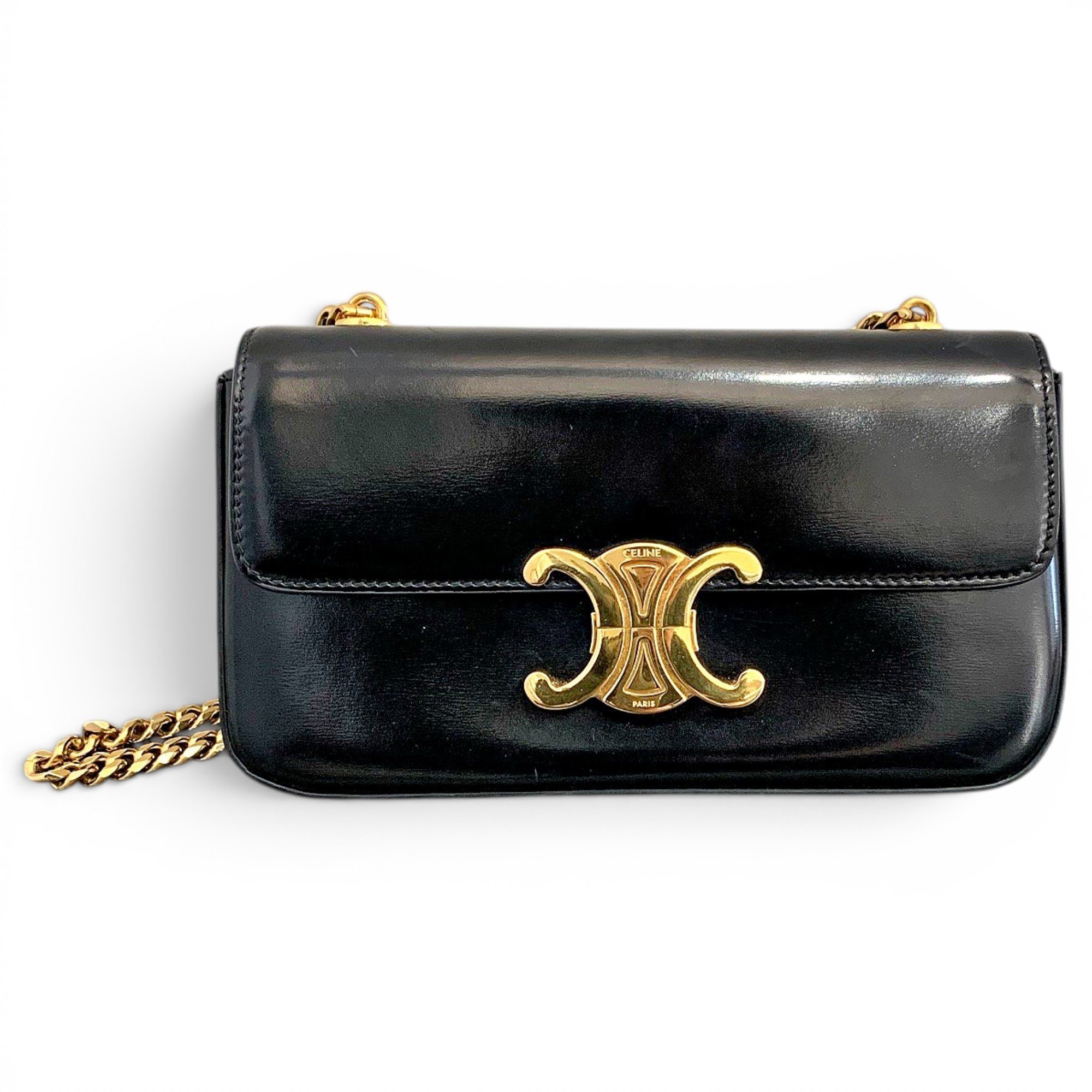 Triomphe leather handbag