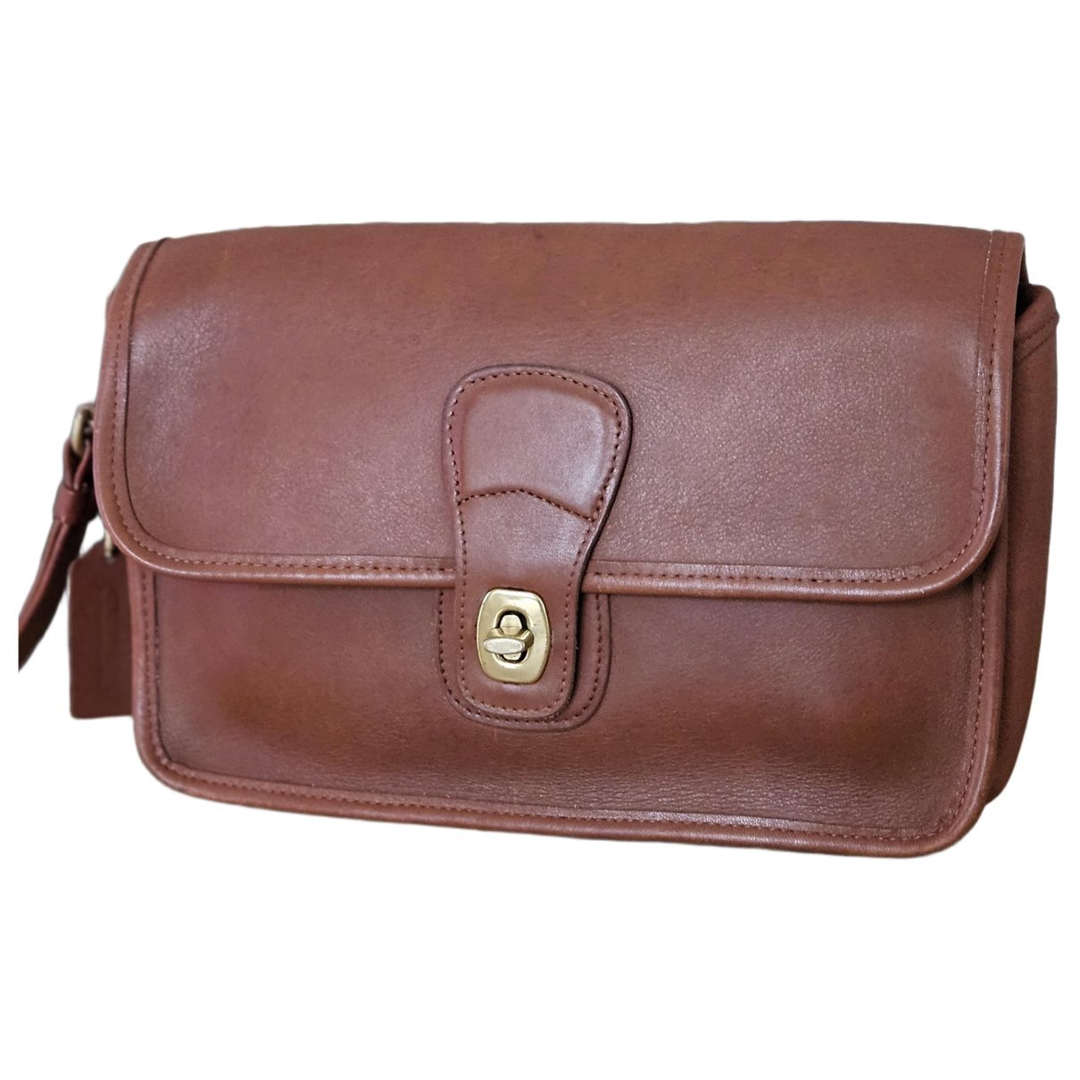Leather clutch bag