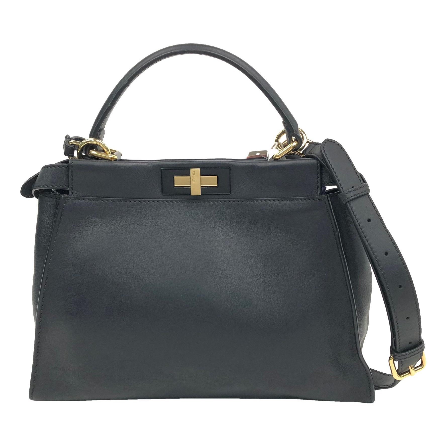 Peekaboo leather handbag
