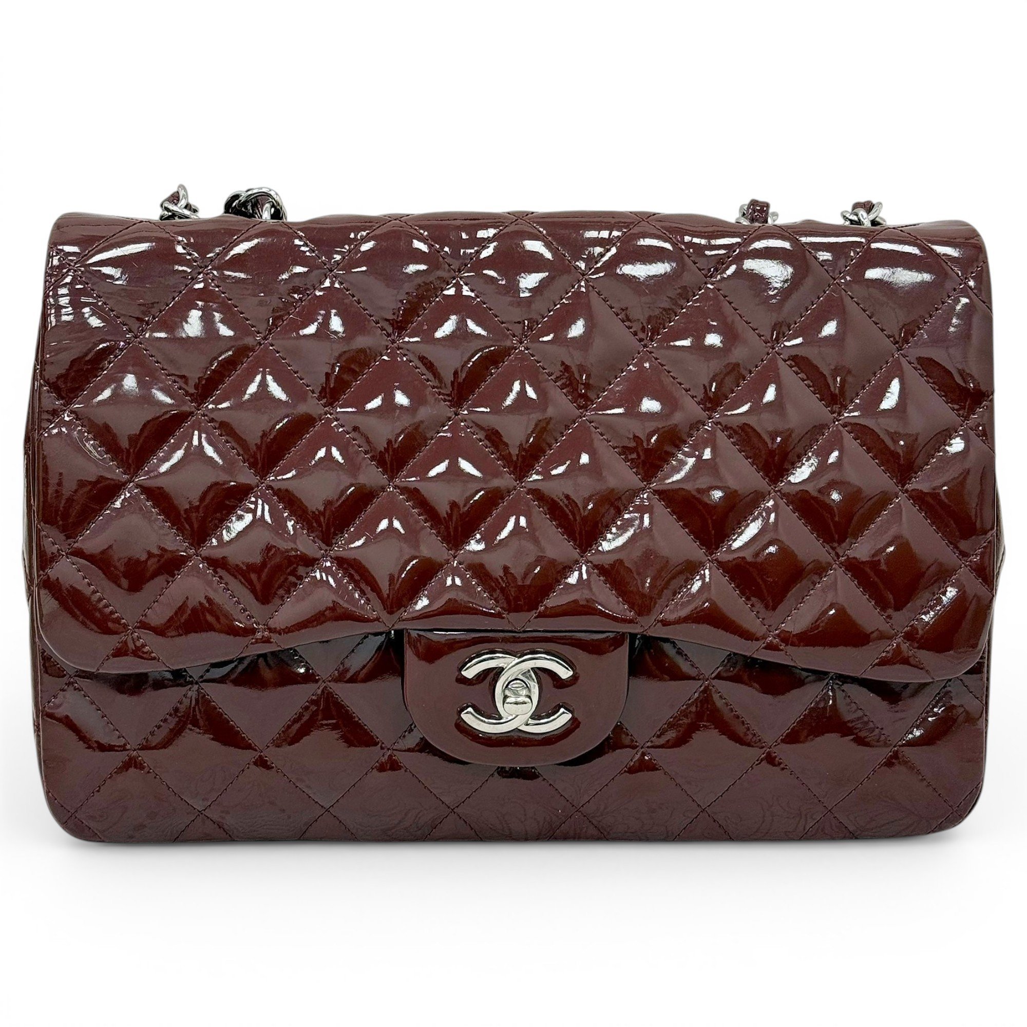 Timeless/Classique patent leather handbag