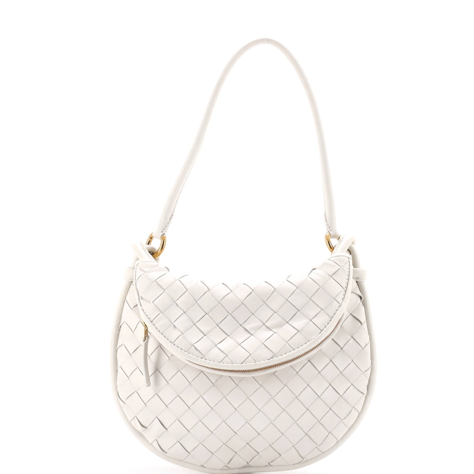 Gemelli Shoulder Bag Intrecciato Leather Small