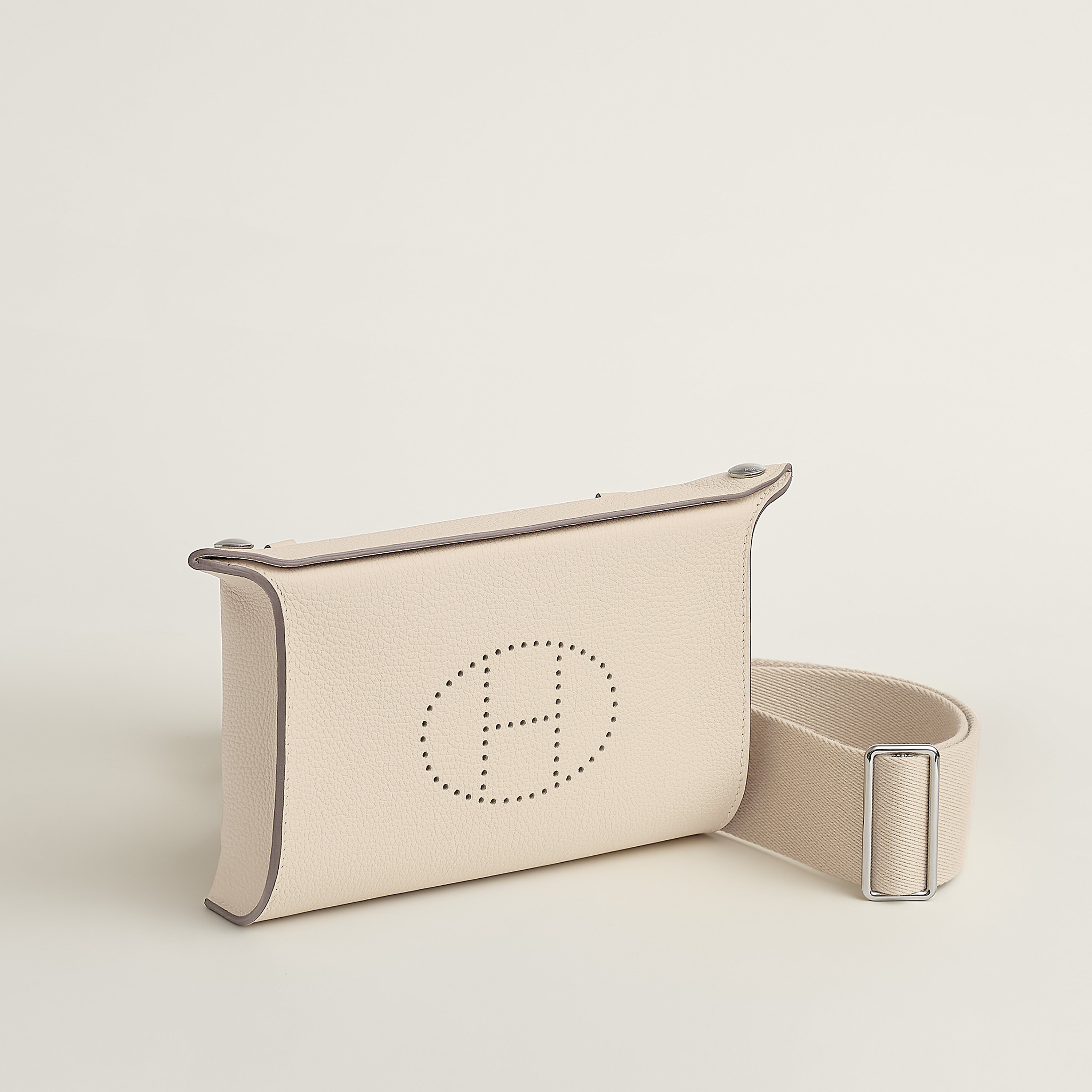 Hermès Videpoches calfskin Craie
