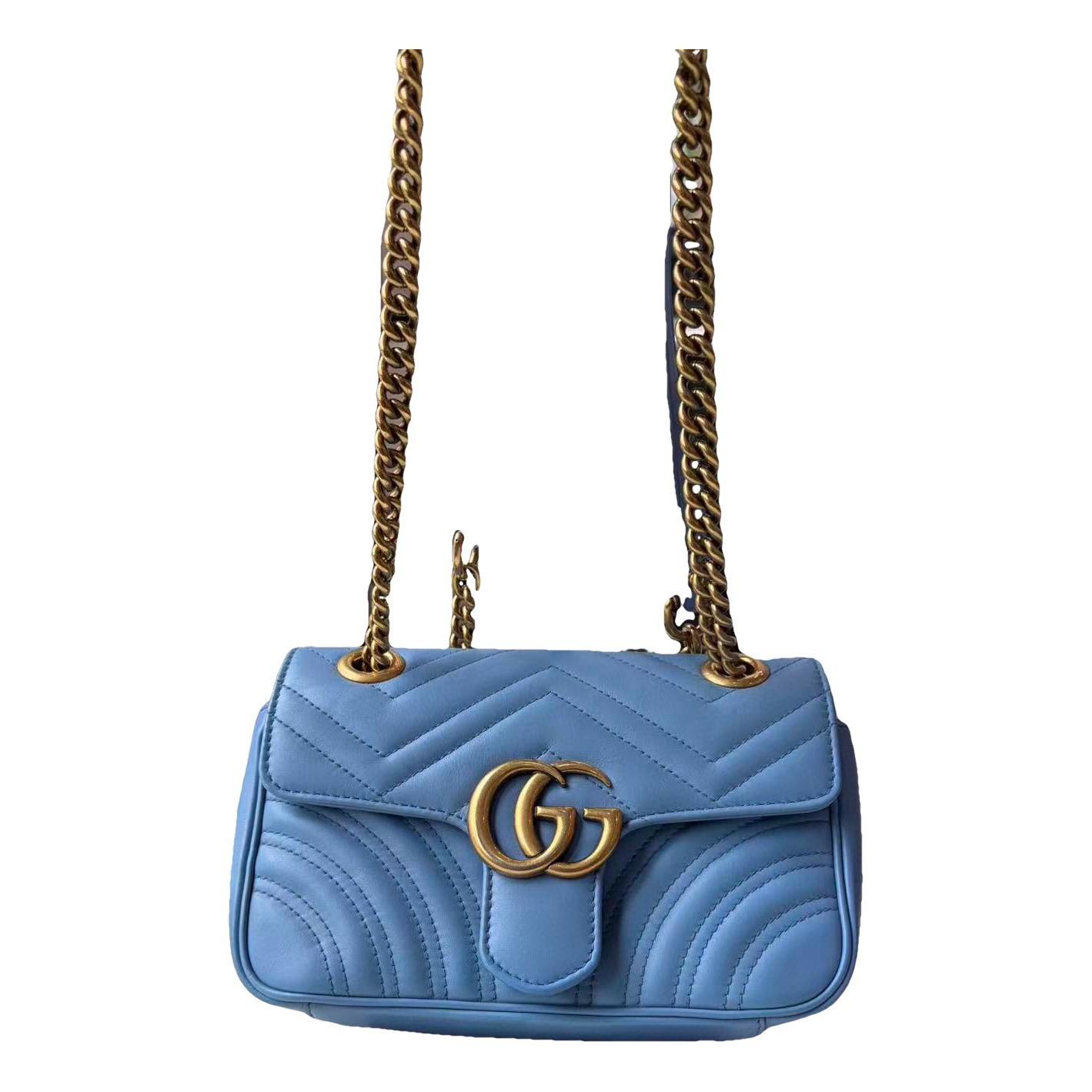 GG Marmont Flap leather handbag